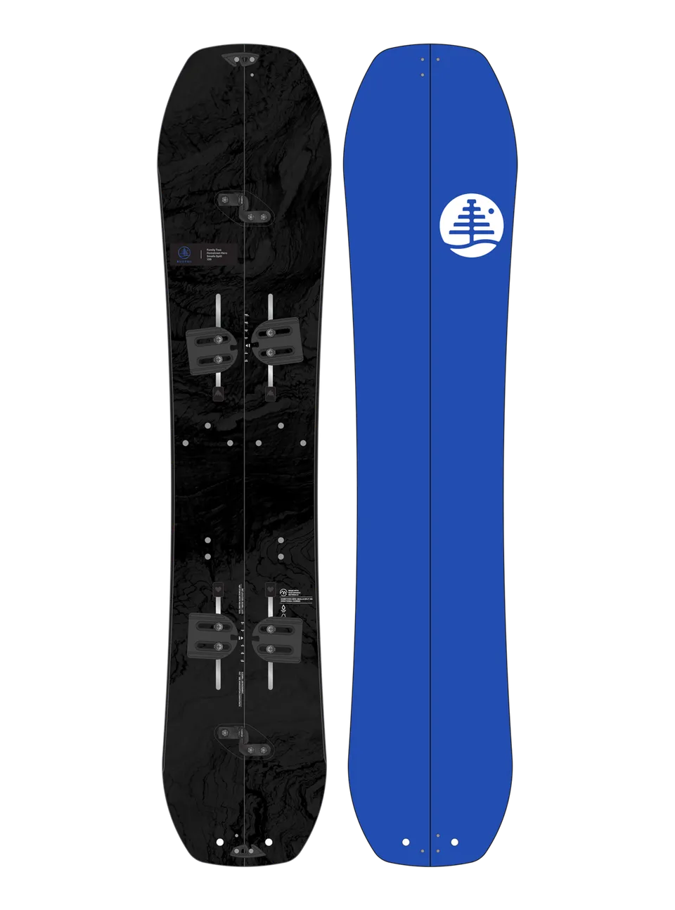 Burton Family Tree Hometown Hero Smalls splitboard 135 Graphic barn