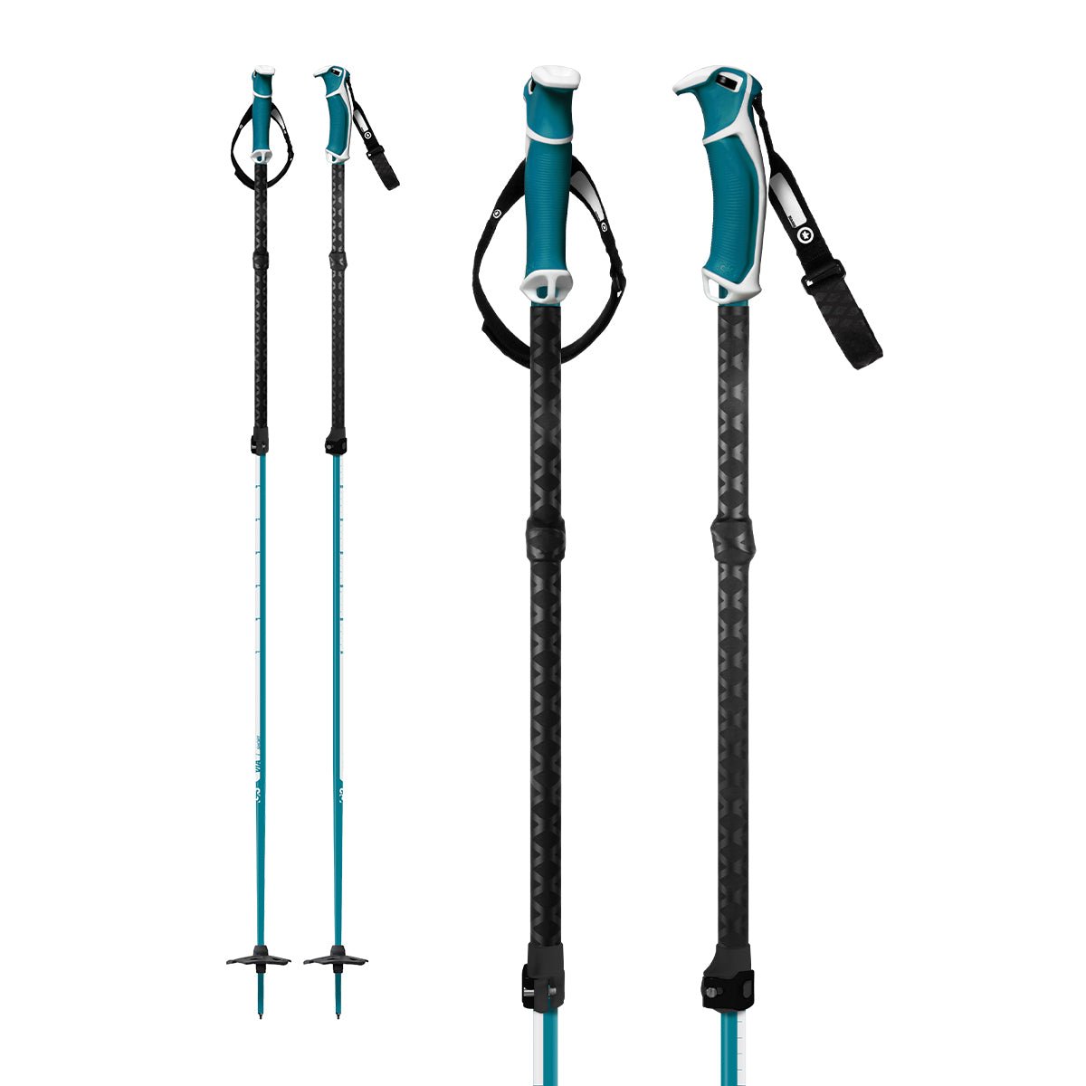 Genuine Guide Gear VIA skistaver Long Navy 115-145cm aluminium