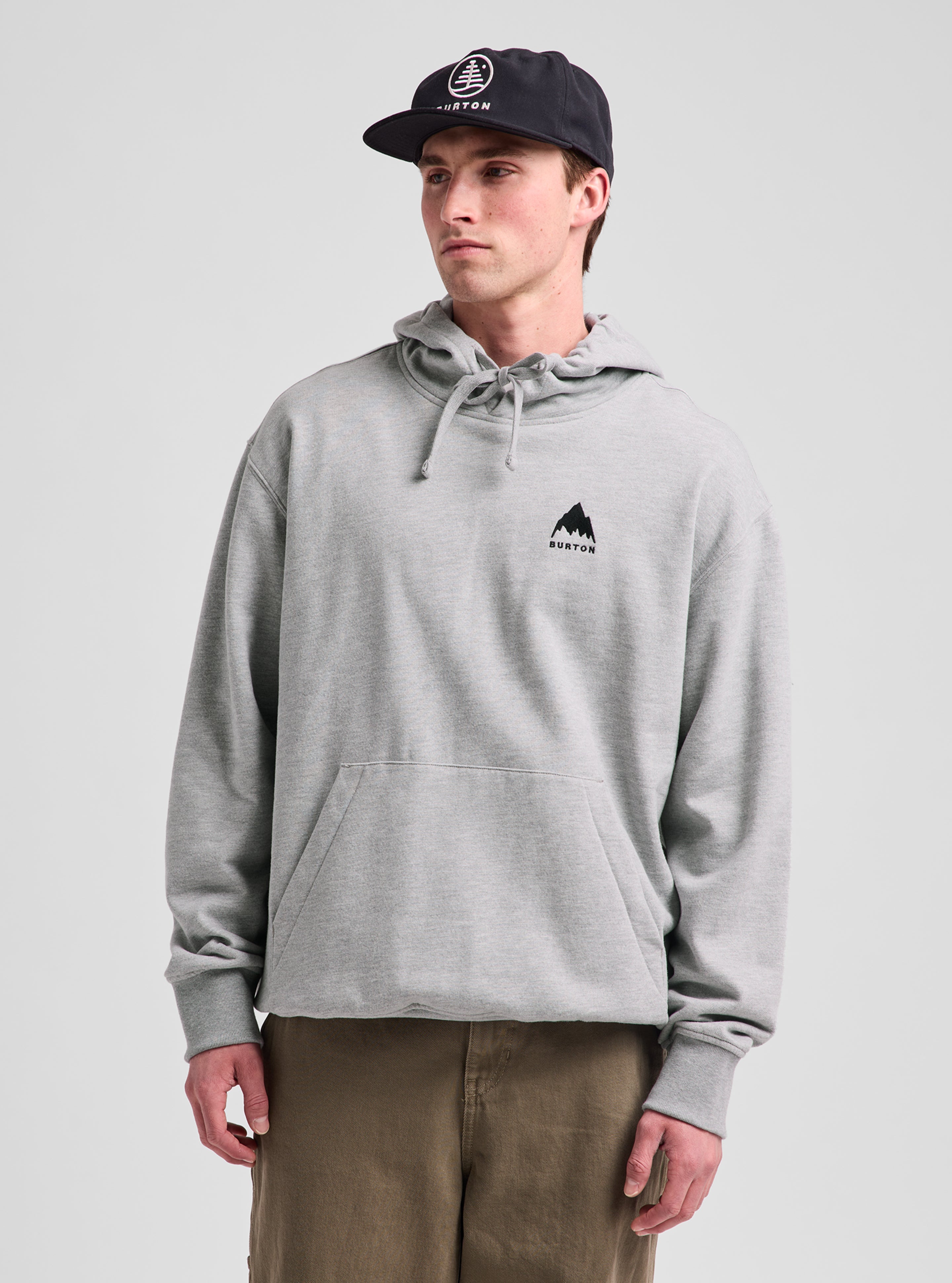 Burton Mountain Pullover hettegenser Spiced Chai økologisk bomull