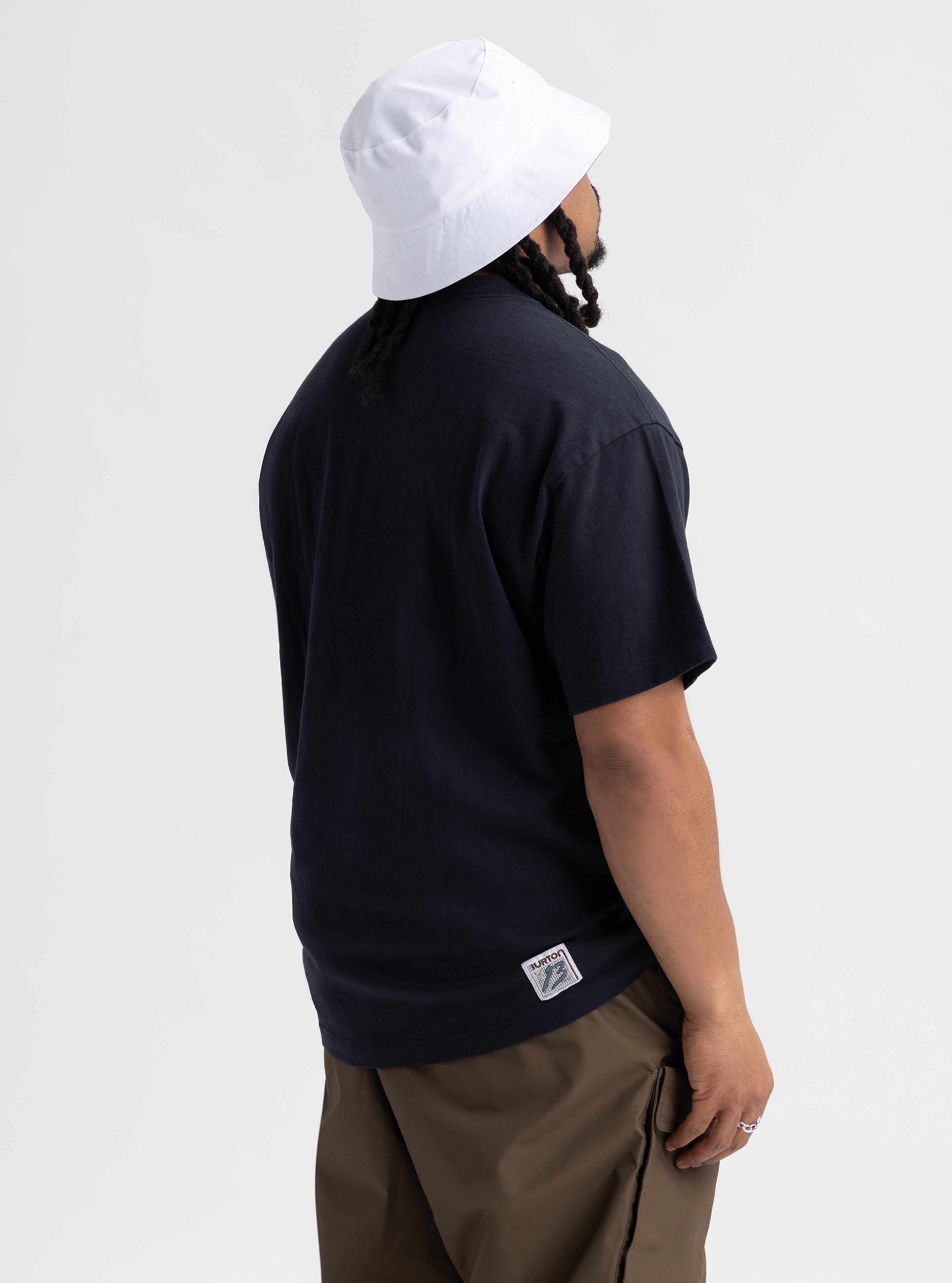 Burton Standard Tee t-skjorte herre true black økologisk