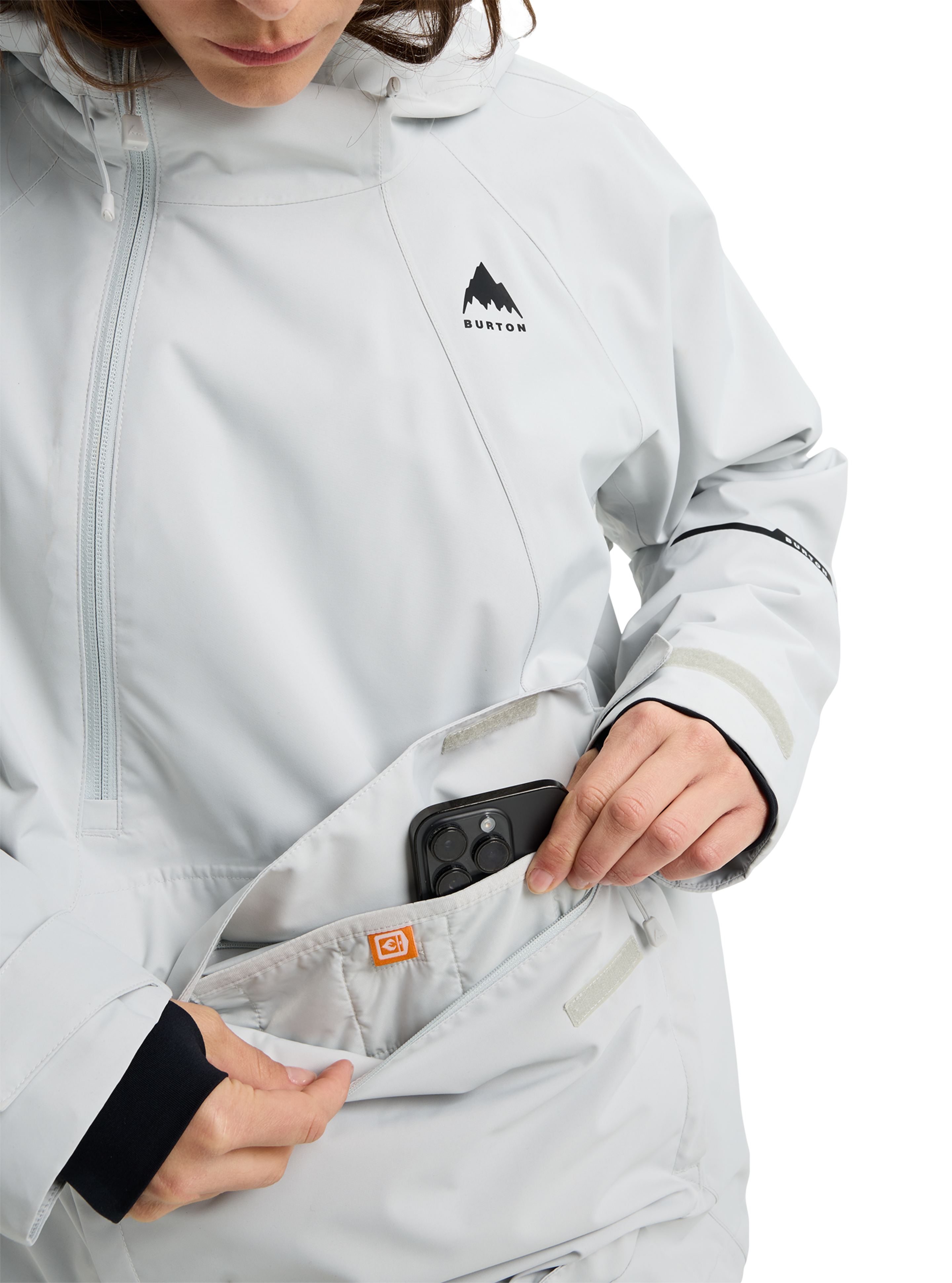 Burton Reserve 2L Relaxed Anorak skalljakke dame brun