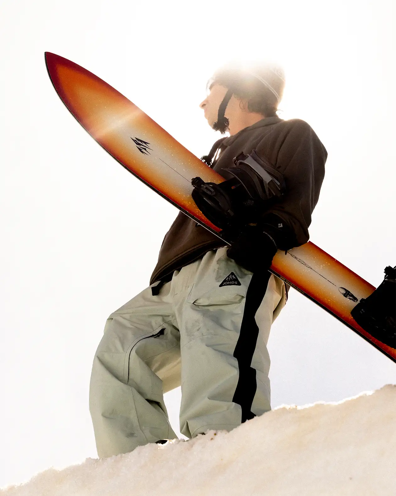 Jones Tweaker snowboardbukse stealth black vanntett 20K
