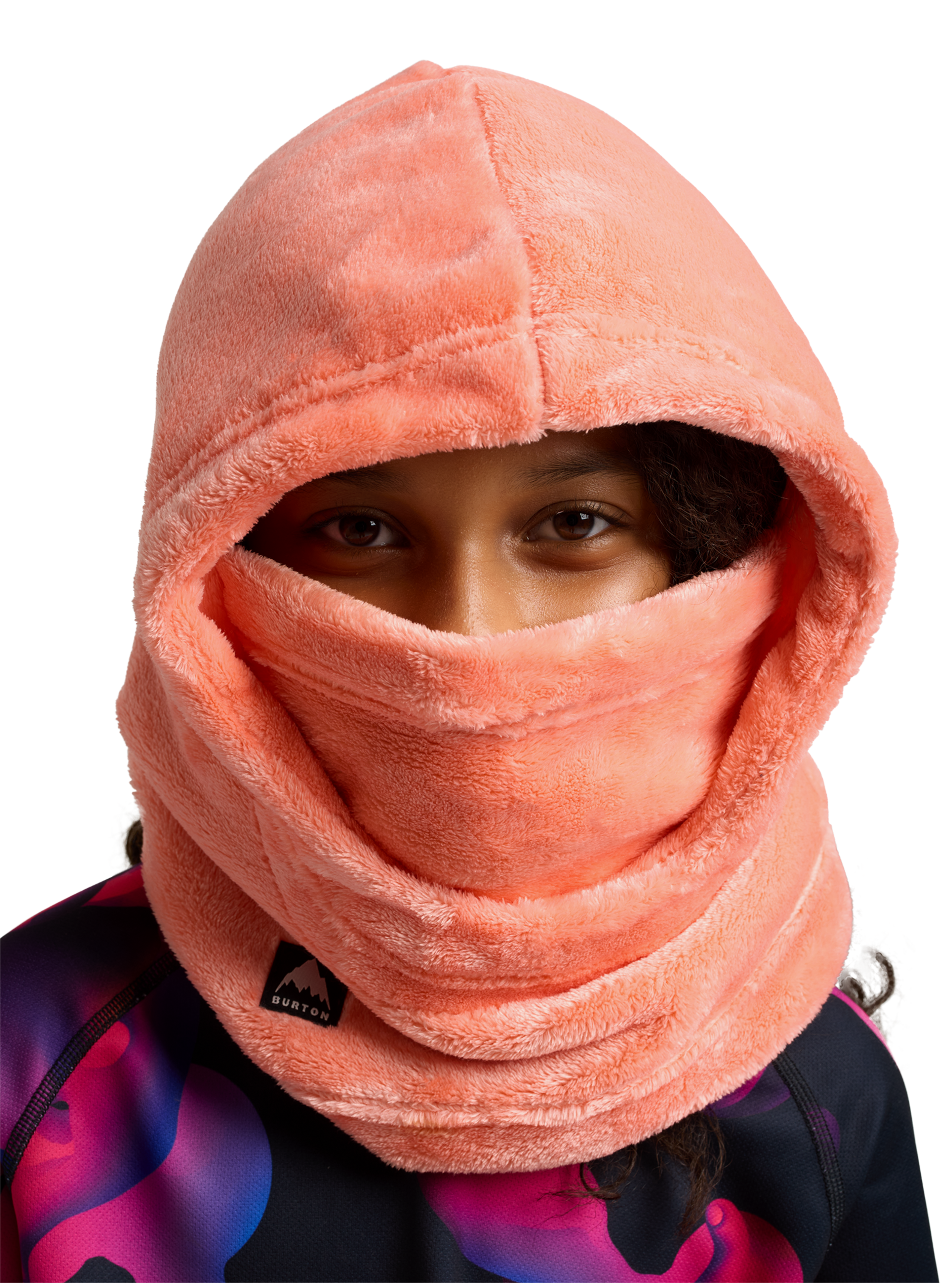 Burton Burke Hood balaklava barn True Black vindtett