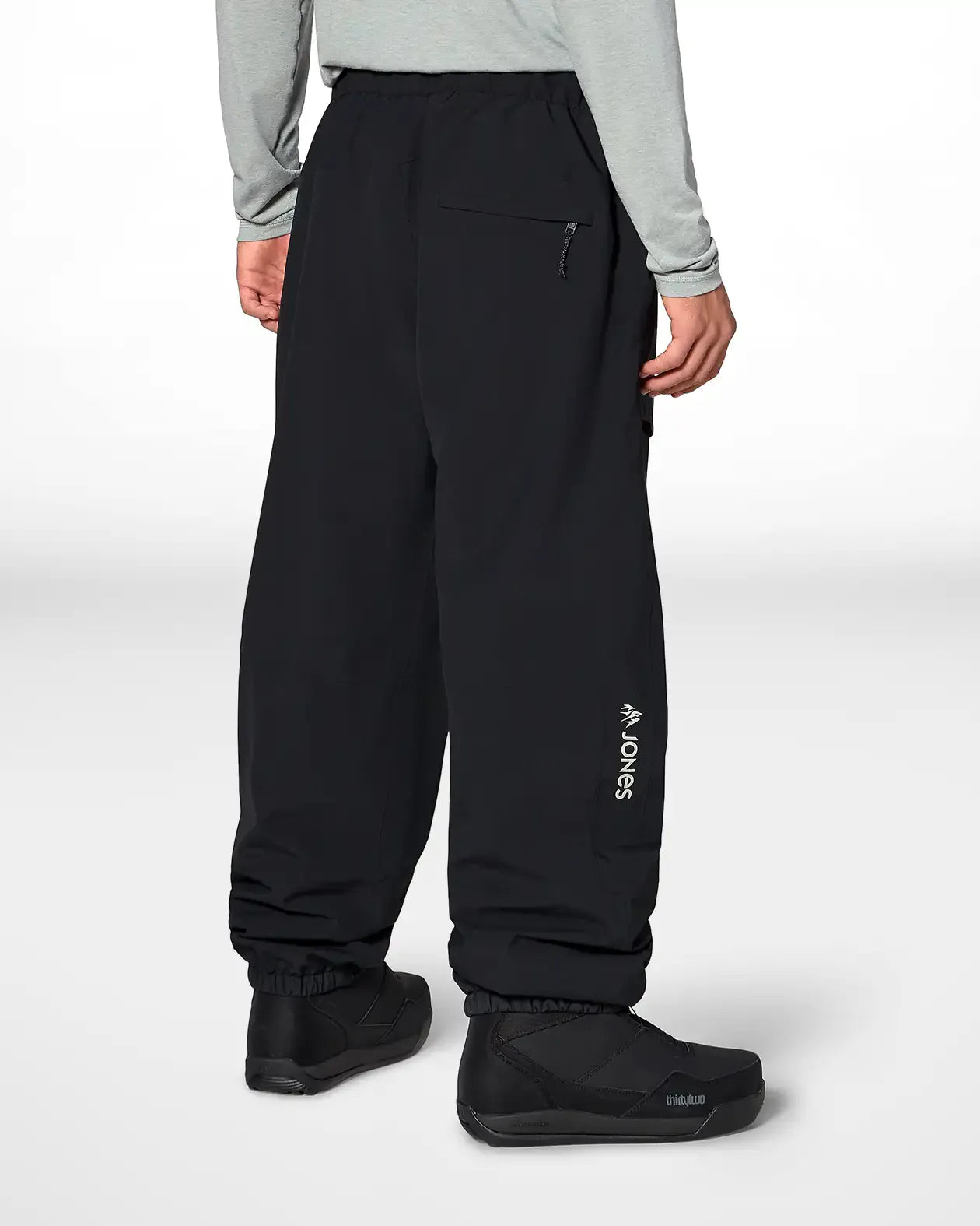 Jones Tweaker snowboardbukse stealth black vanntett 20K