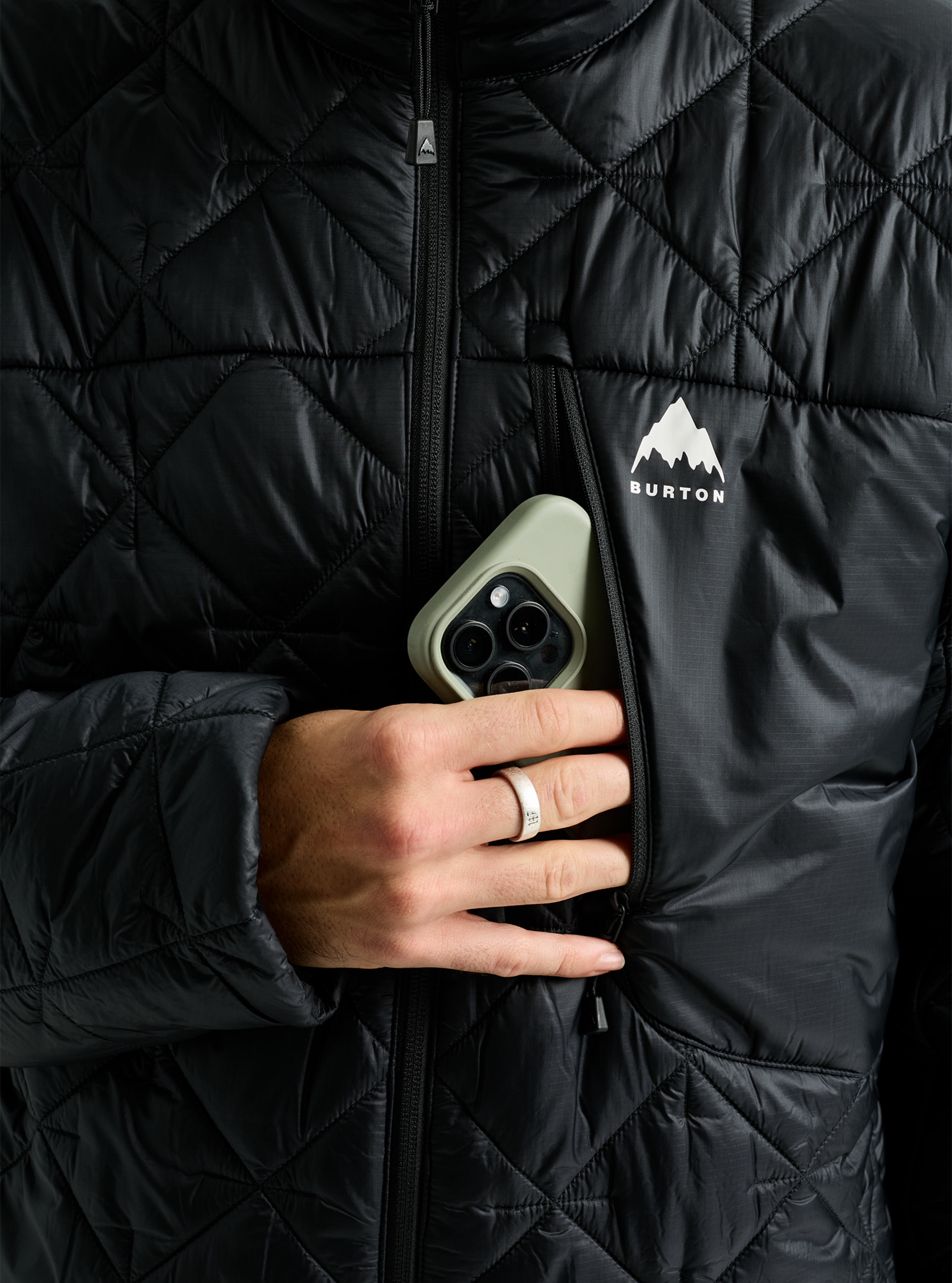 Burton Reserve syntetjakke true black herre
