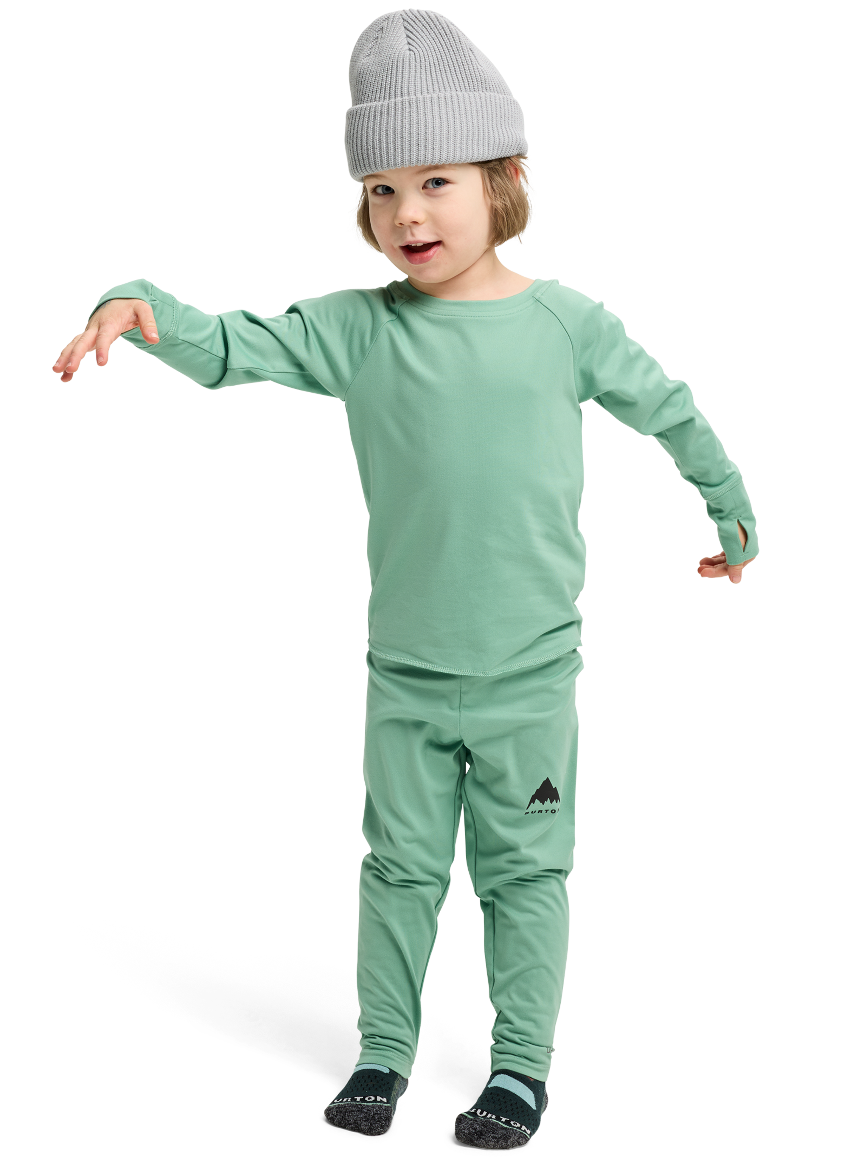 Burton Midweight Base Layer Set ullsett Soft Sage barn