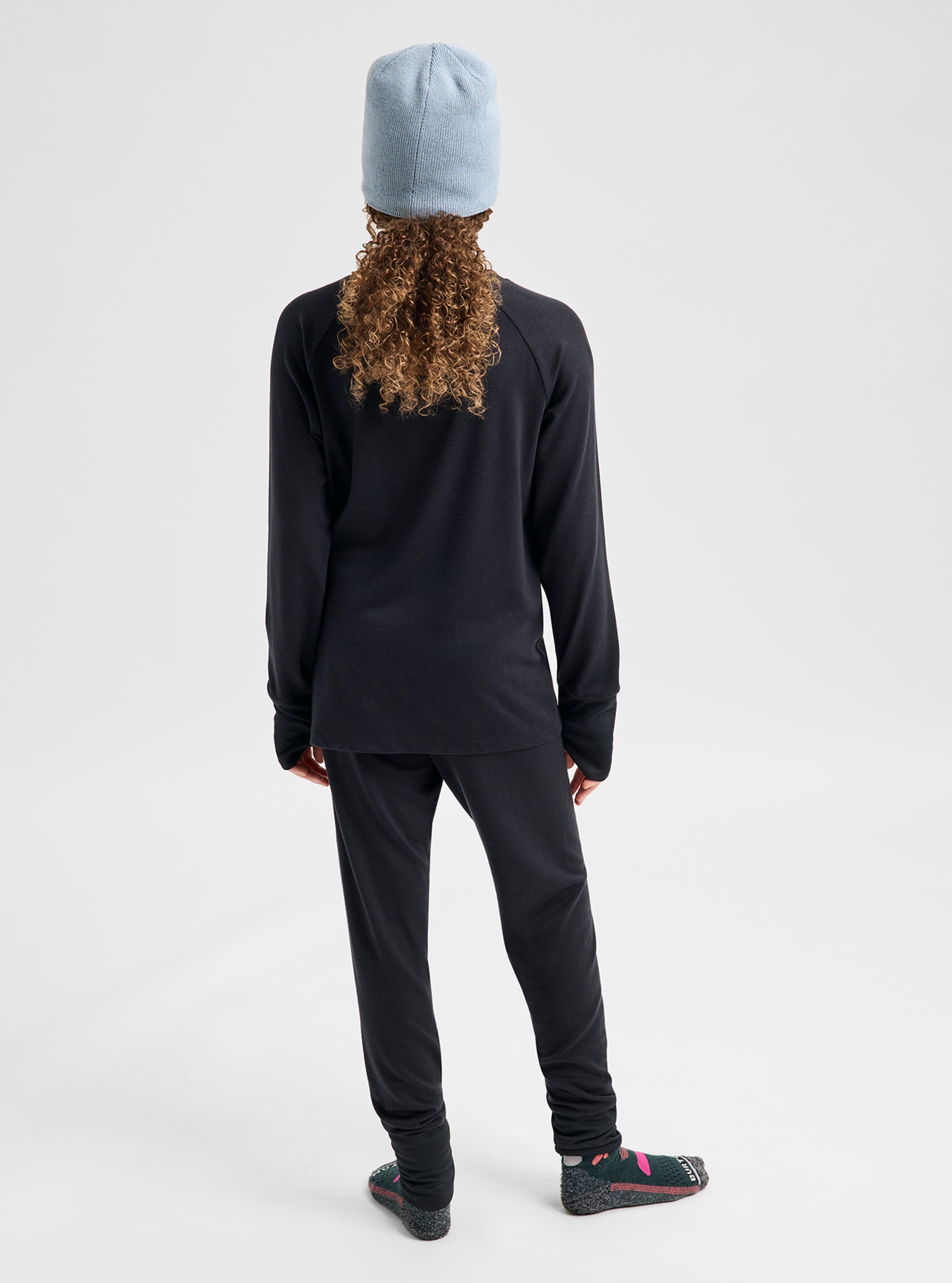 Burton Merino Wool Base Layer Set ullundertøy barn tykt blått