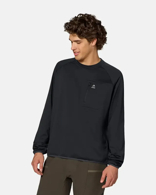Jones Flagship Grid Fleece Crew fleecegenser herre stretch