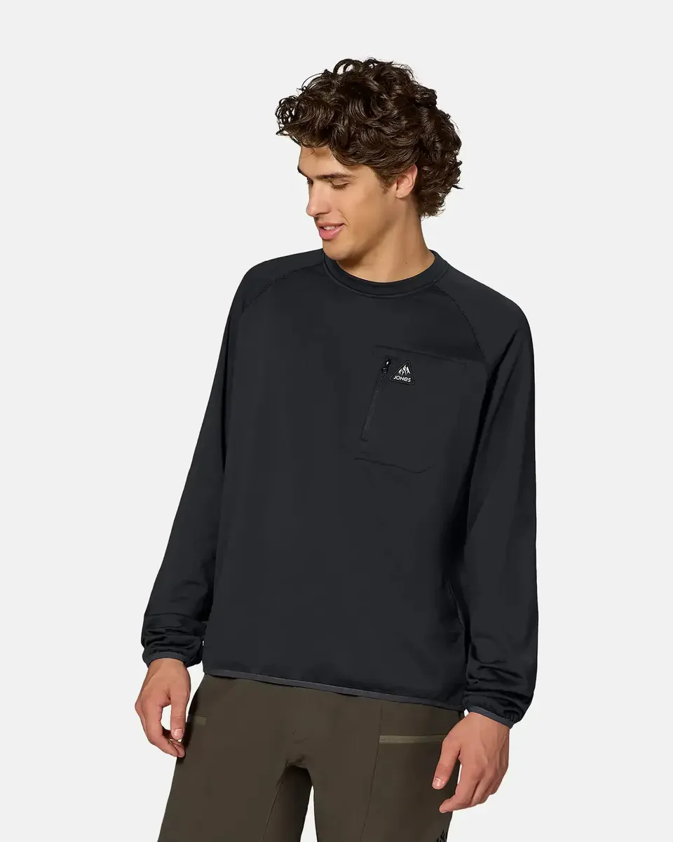 Jones Flagship Grid Fleece Crew fleecegenser herre stretch