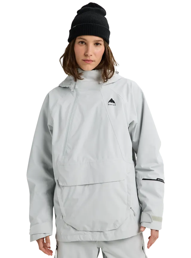 Burton Reserve 2L Relaxed Anorak skalljakke dame brun