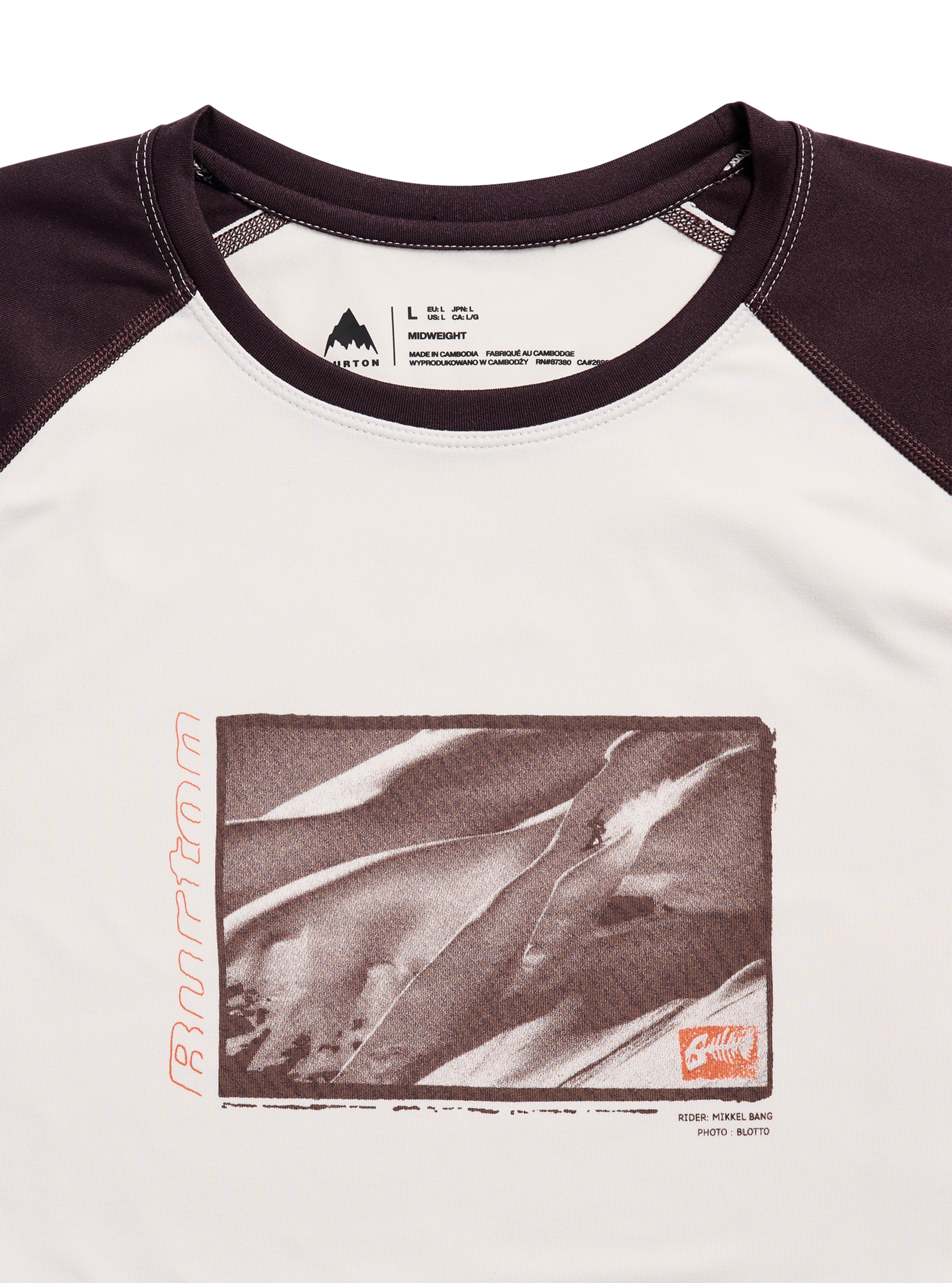 Burton Roadie Base Layer Tech T-skjorte Bad Dog rask tørk