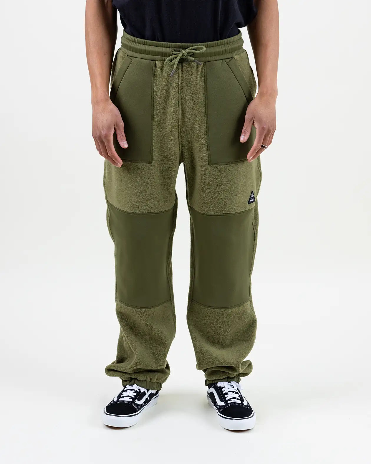 Jones Lodge Recycled fleecebukse stealth black resirkulert