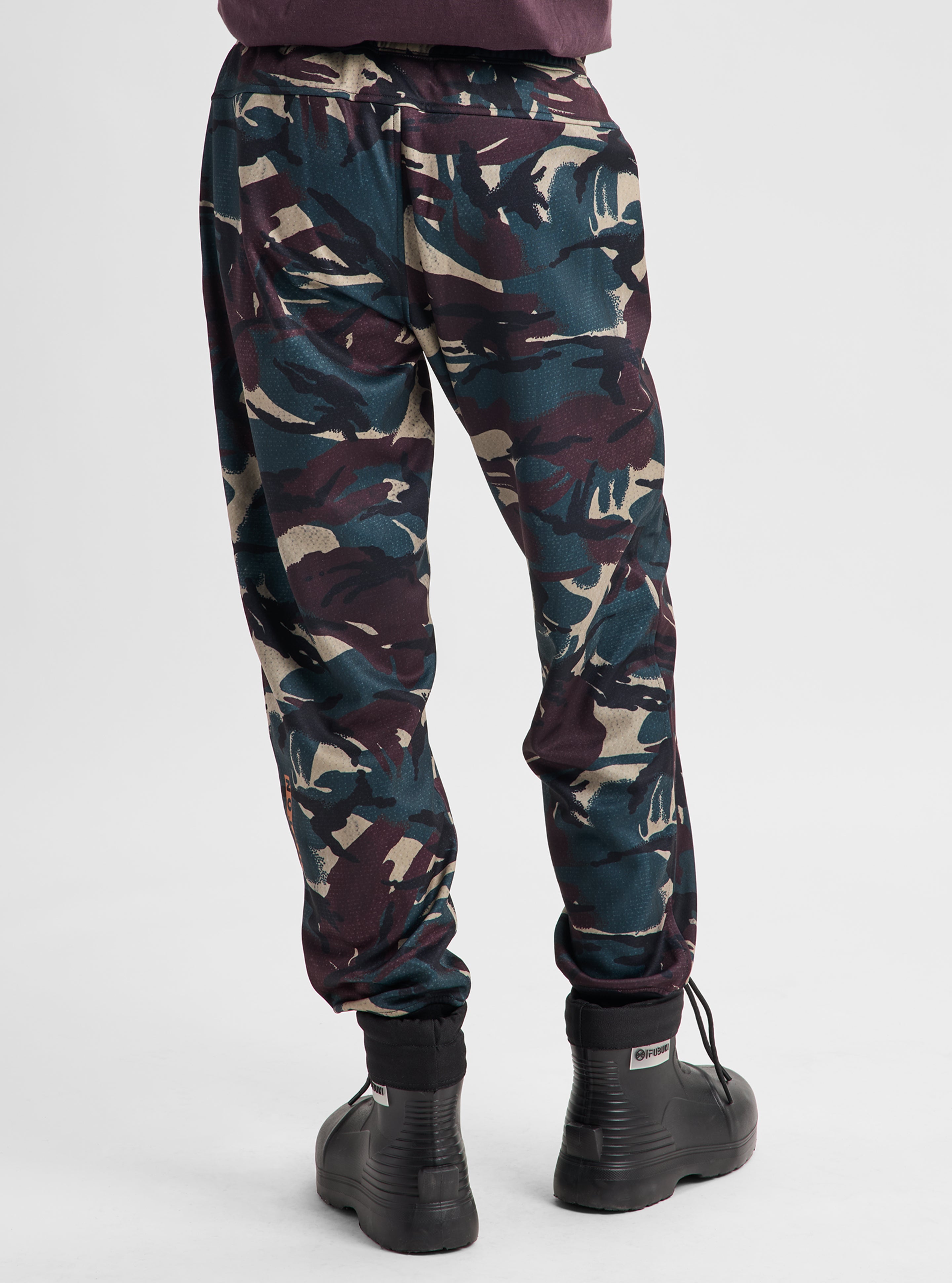 Burton Oak fleecebukse True Black Heather børstet