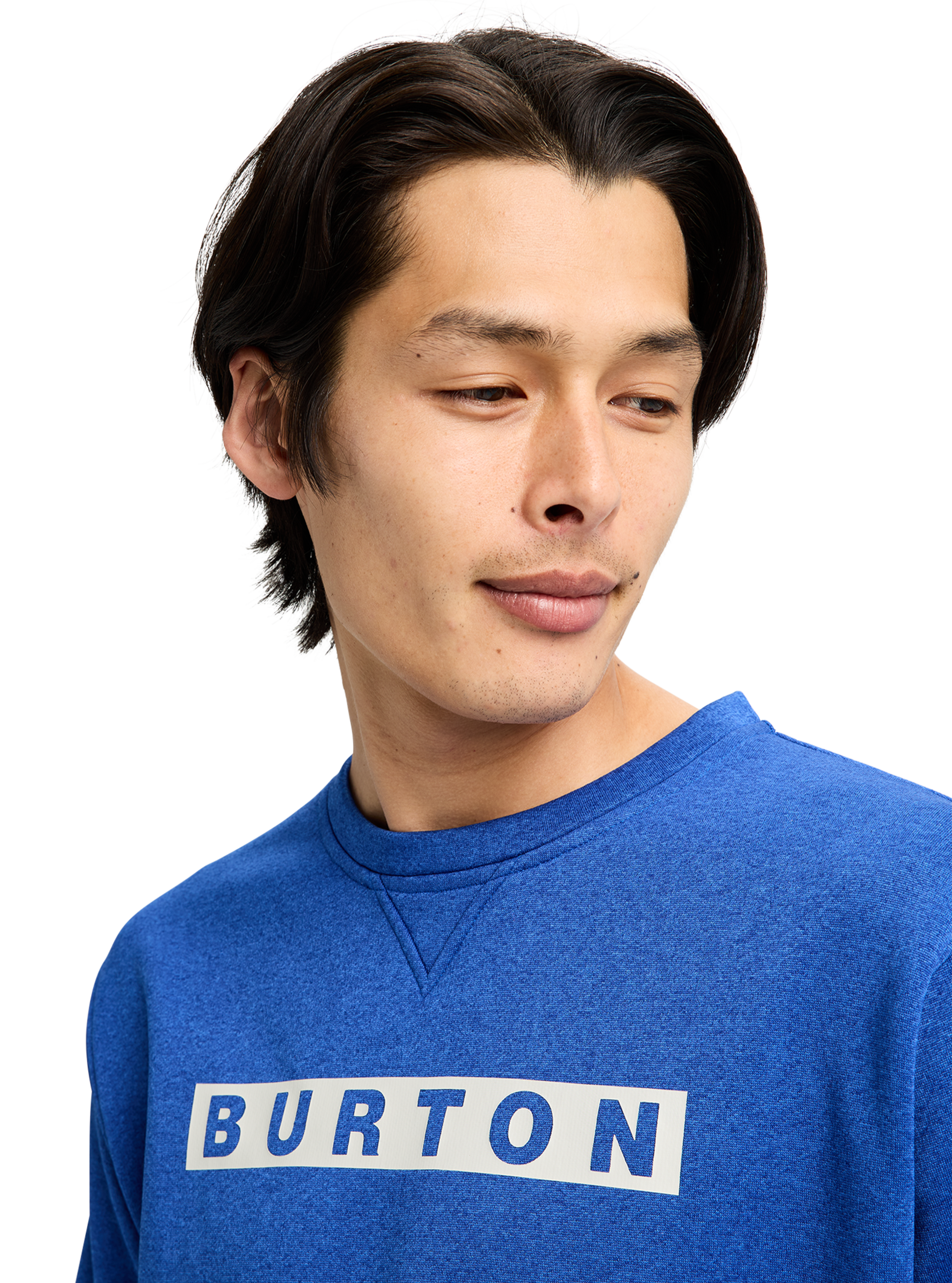 Burton Oak Pullover Crew genser true black heather fleece