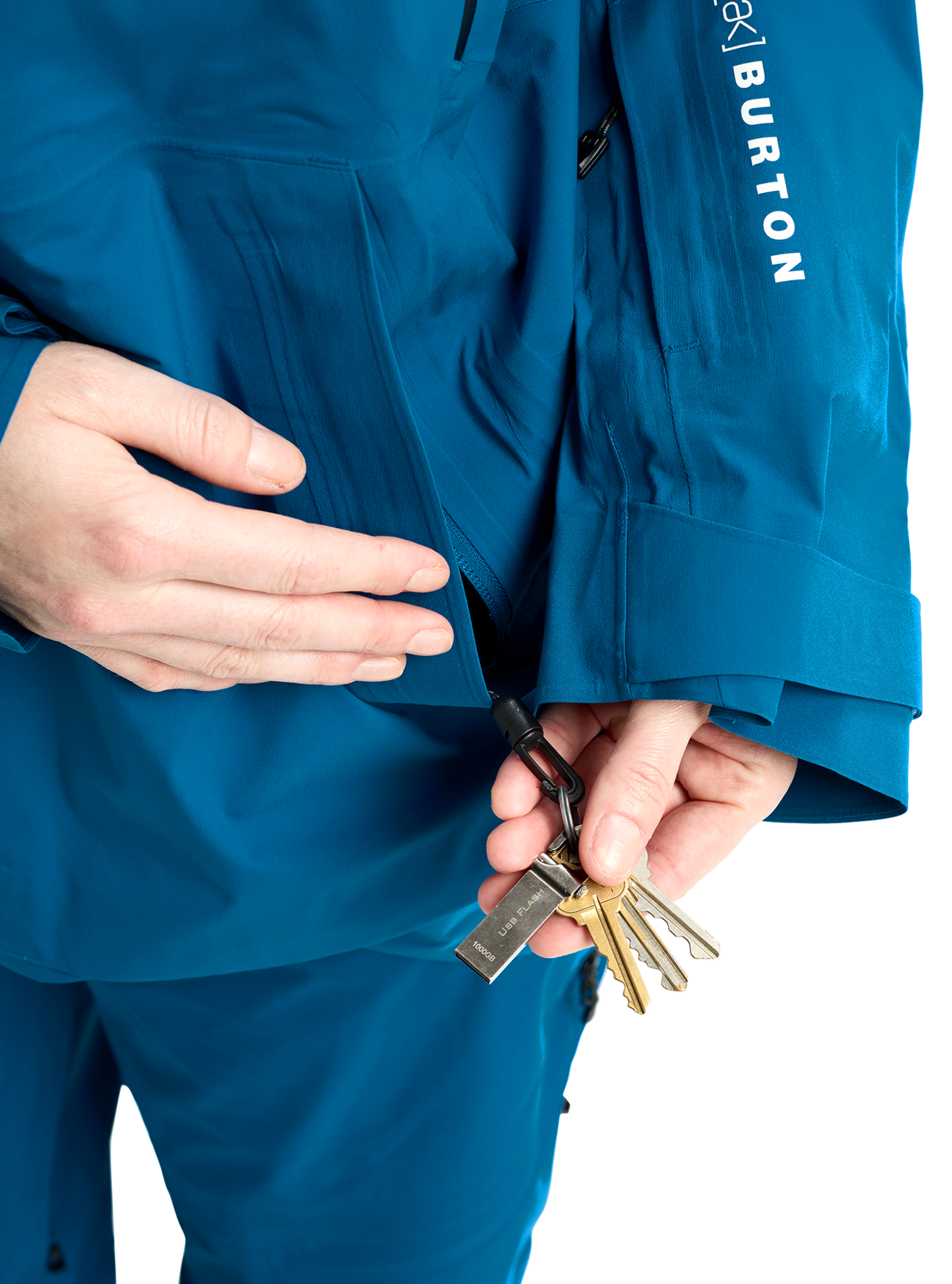 Burton ak Kimmy GORE-TEX 3L Stretch jakke Blue Teal vanntett