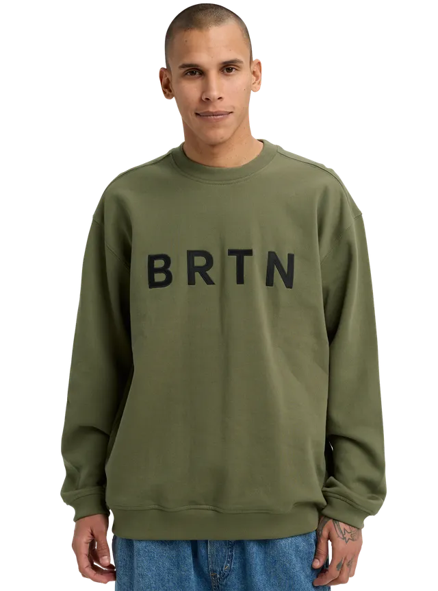 Burton BRTN Crewneck genser Forest Moss bomull