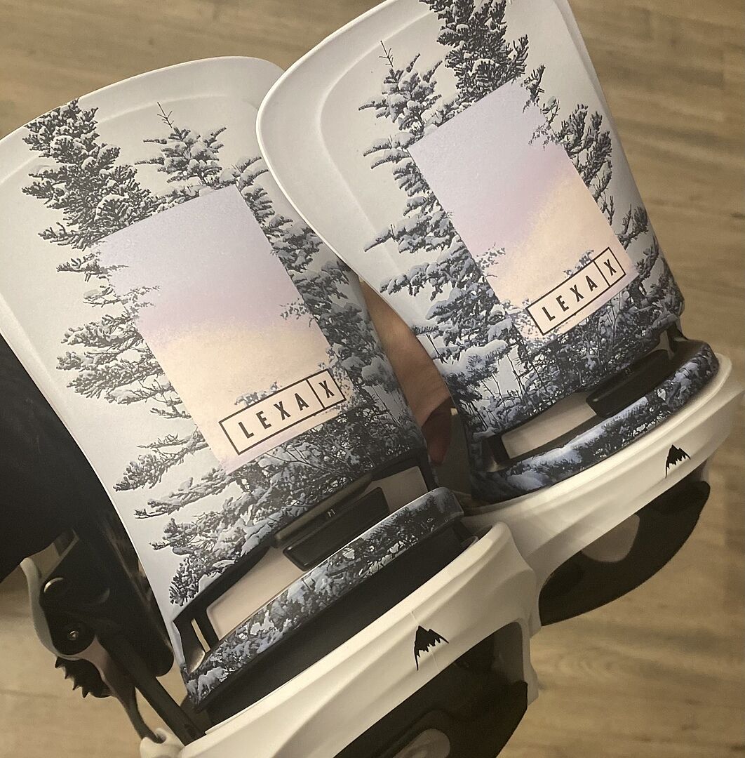 Burton Lexa X snowboardbinding dame cyanotype floral lett