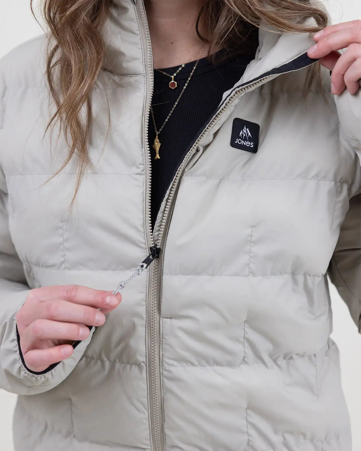 Jones Dark Start Recycled Hoodie 2026 damejakke resirkulert