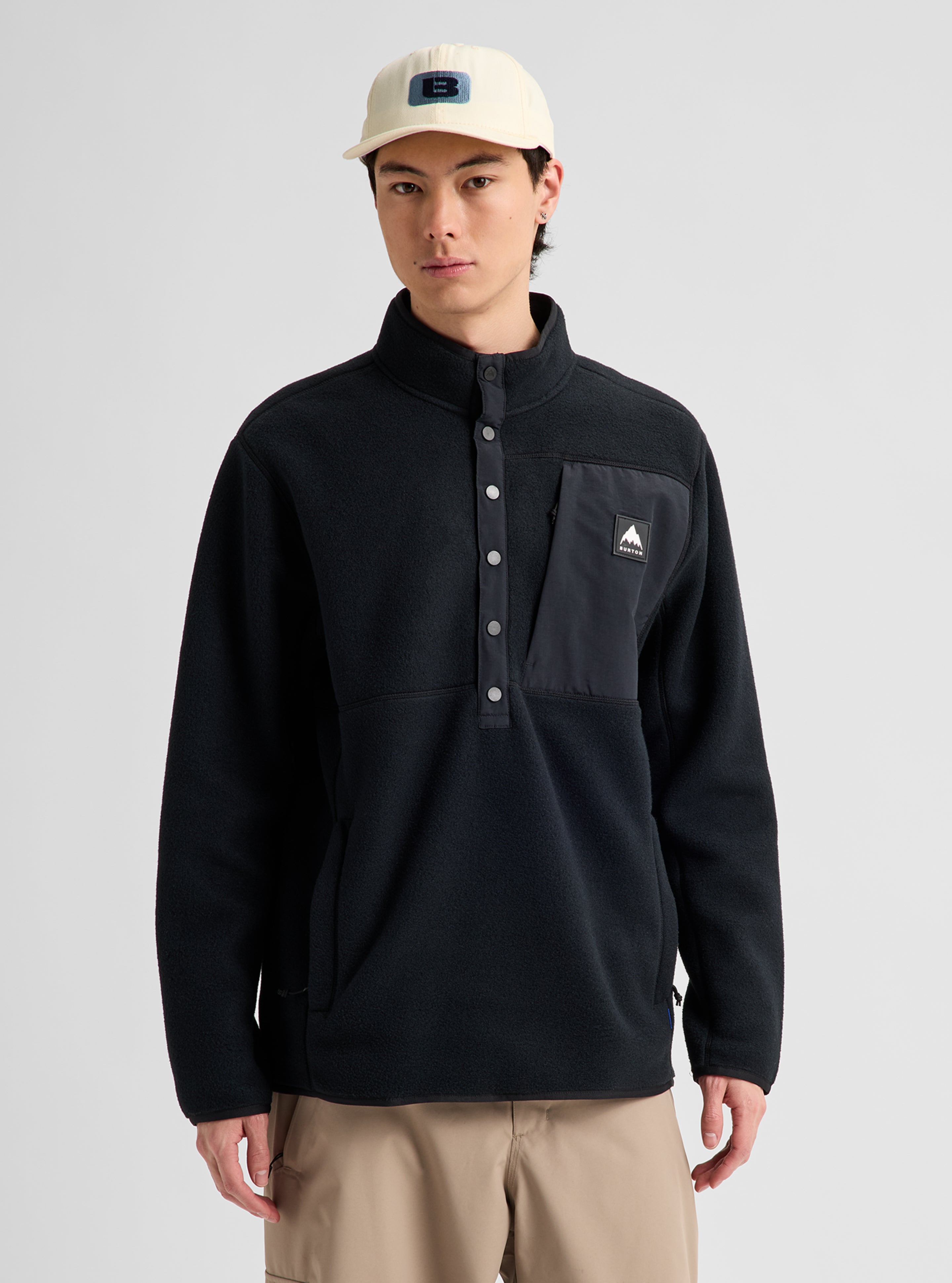 Burton Cinder Fleece Pullover fleecegenser True Black herre