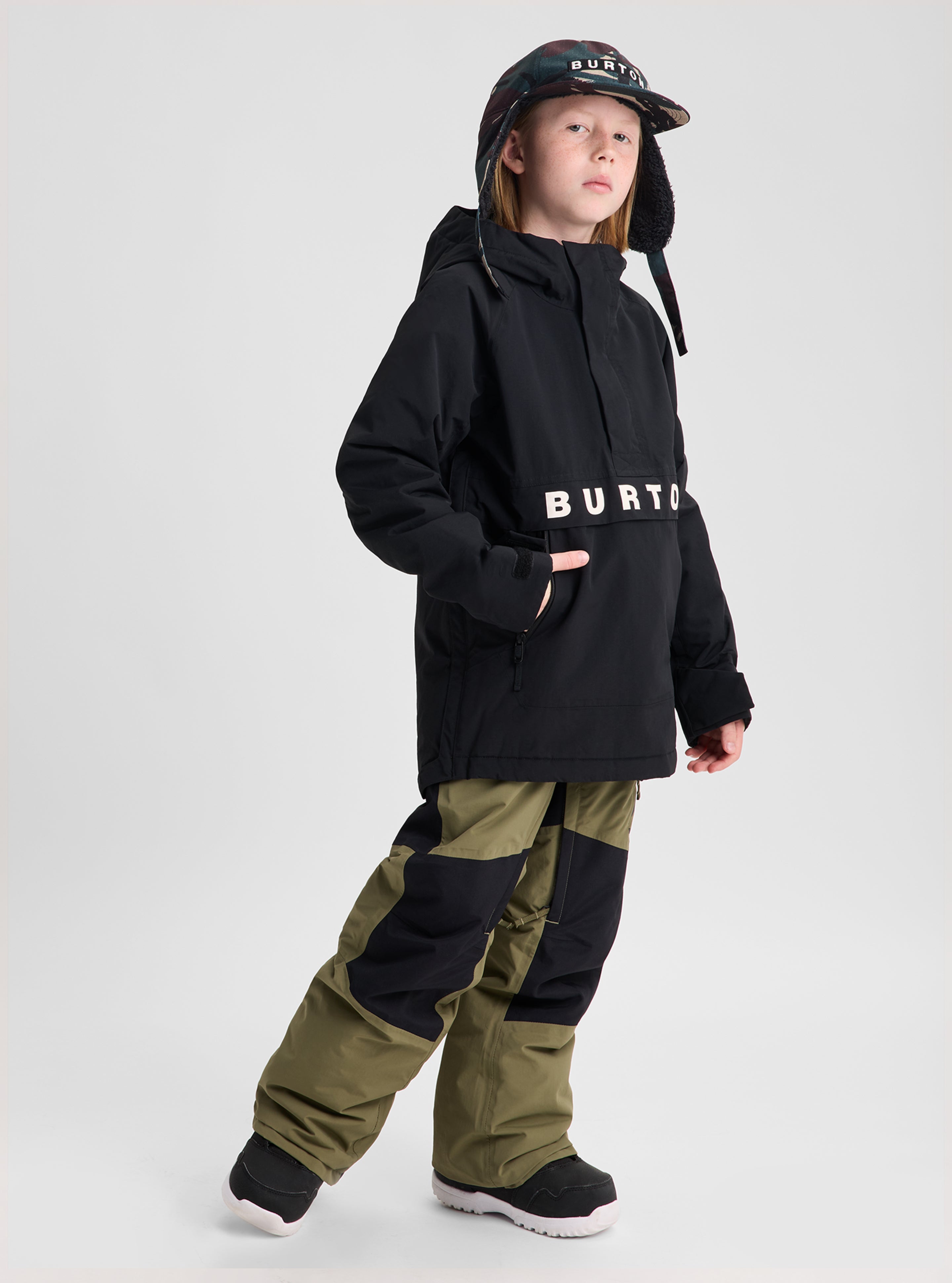 Burton Frostner 2L Anorak barnejakke True Black vanntett