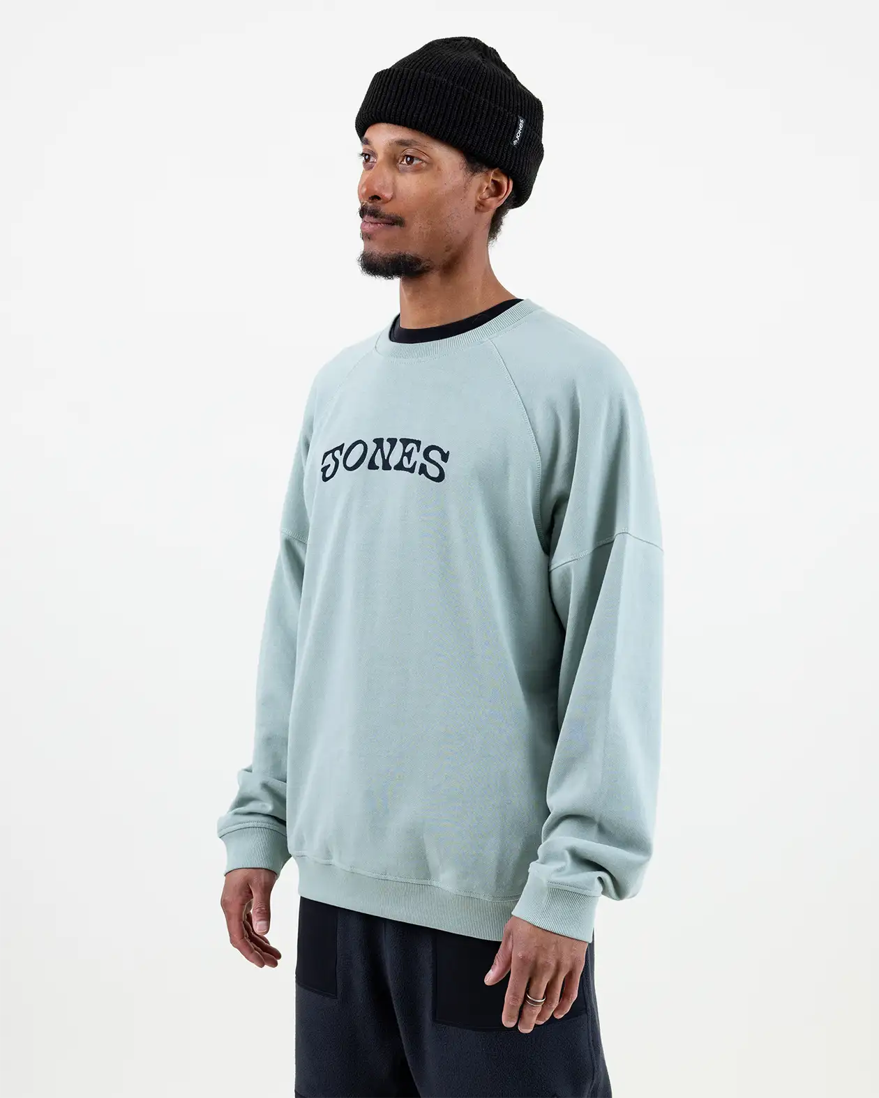 Jones Sierra Organic Cotton sweatshirt stealth black økologisk