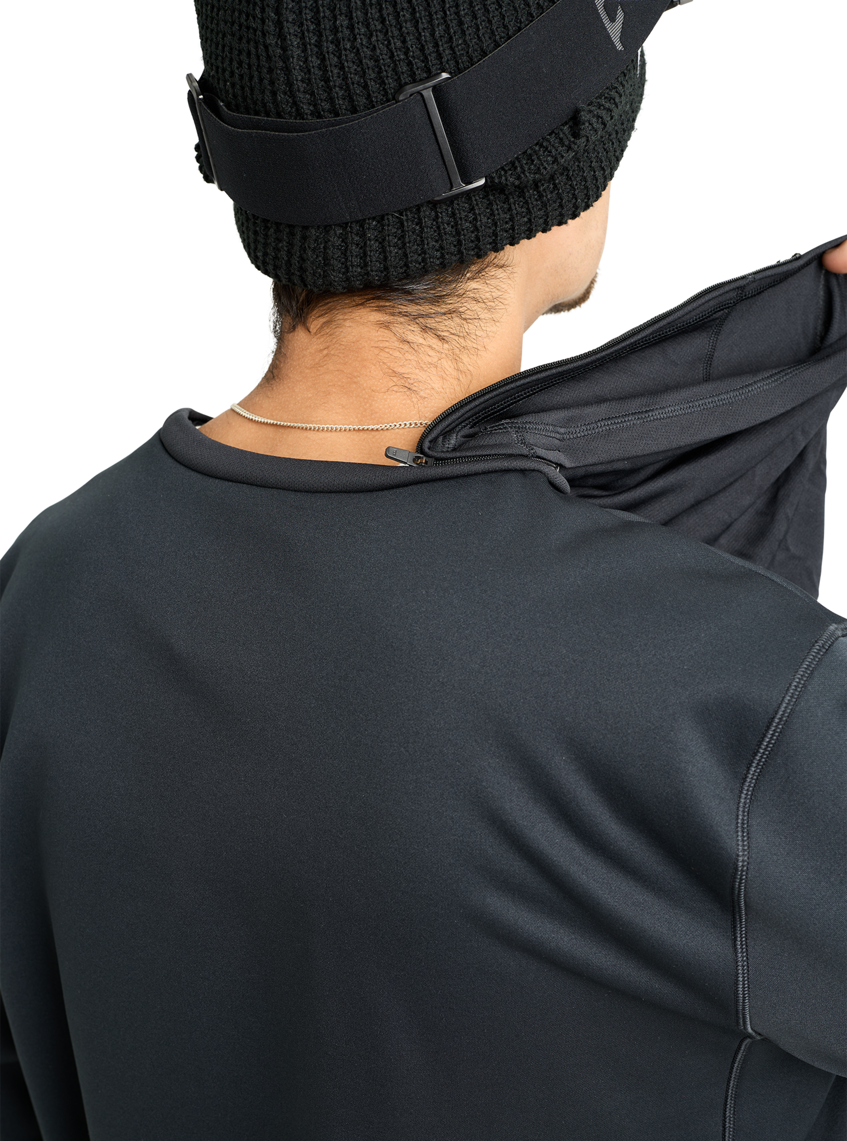 Burton Anon MFI Crewneck Pullover fleecegenser svart
