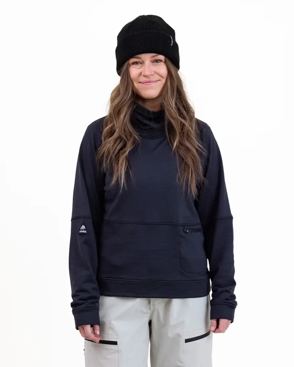 Jones Flagship 2026 fleece dame stealth black pustende