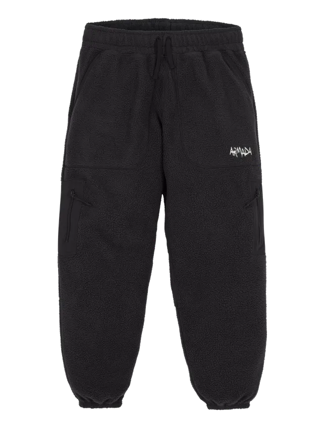 Armada Klatch Fleece Pant fleecebukse Black hurtigtørkende