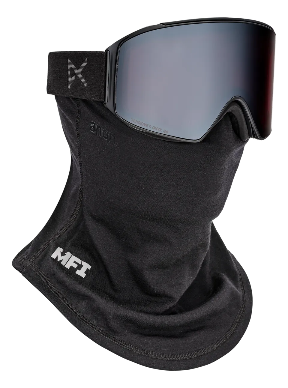Anon MFI Wool Neck Warmer halsvarmer Black ull