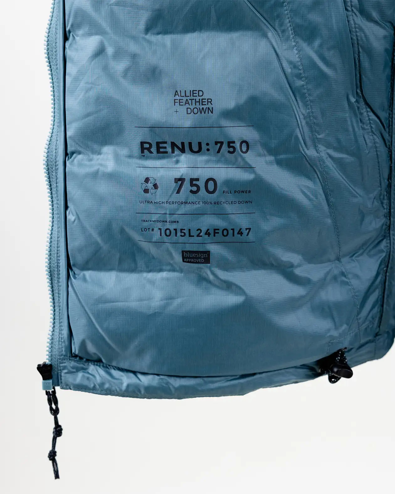 Jones Re-Up Recycled Down dunjakke herre Atlantic Blue