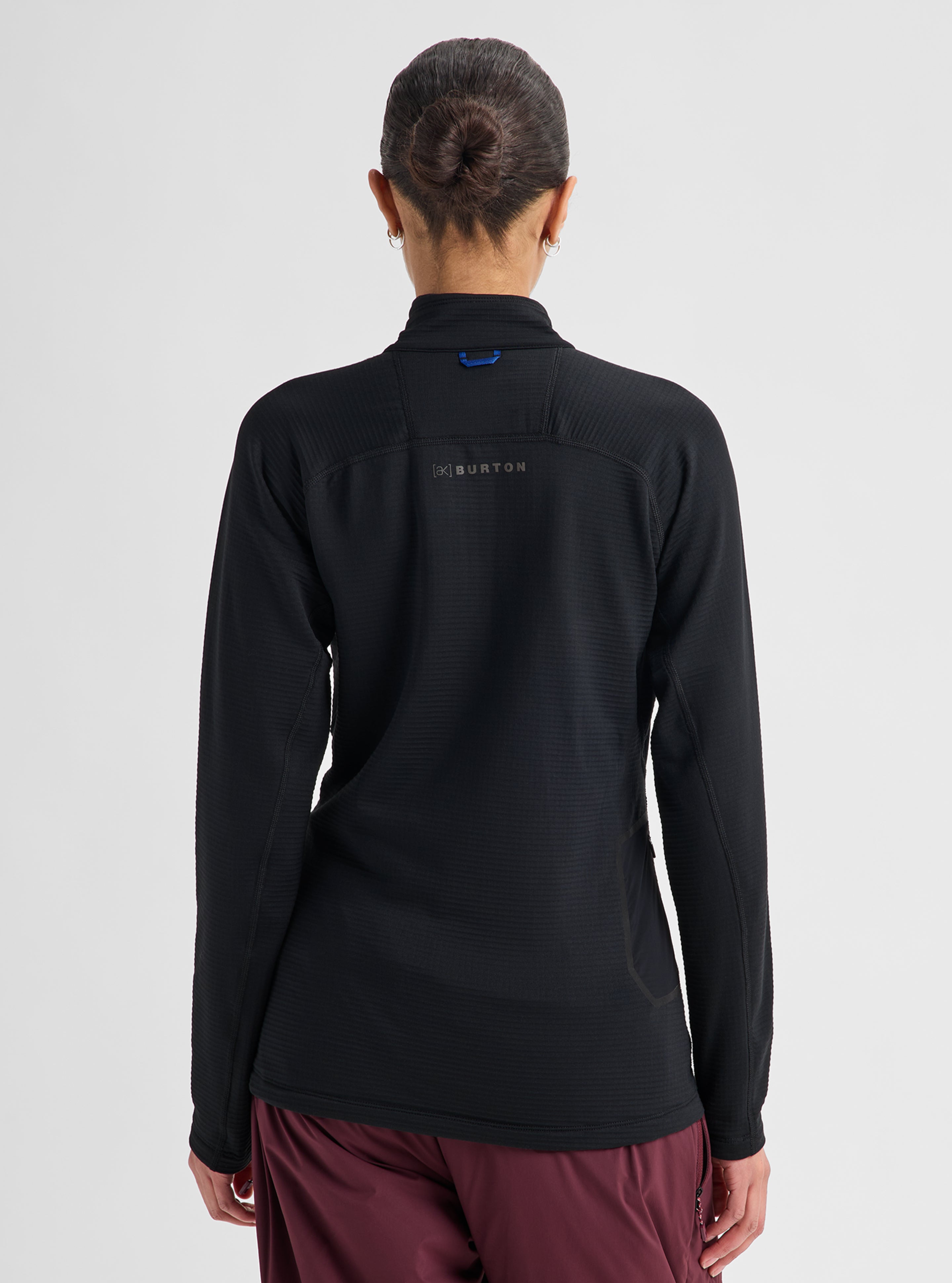 Burton [ak] Helium Grid fleece dame True Black