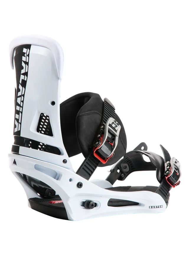 Burton Malavita X snowboardbinding Black/White M fleksibel