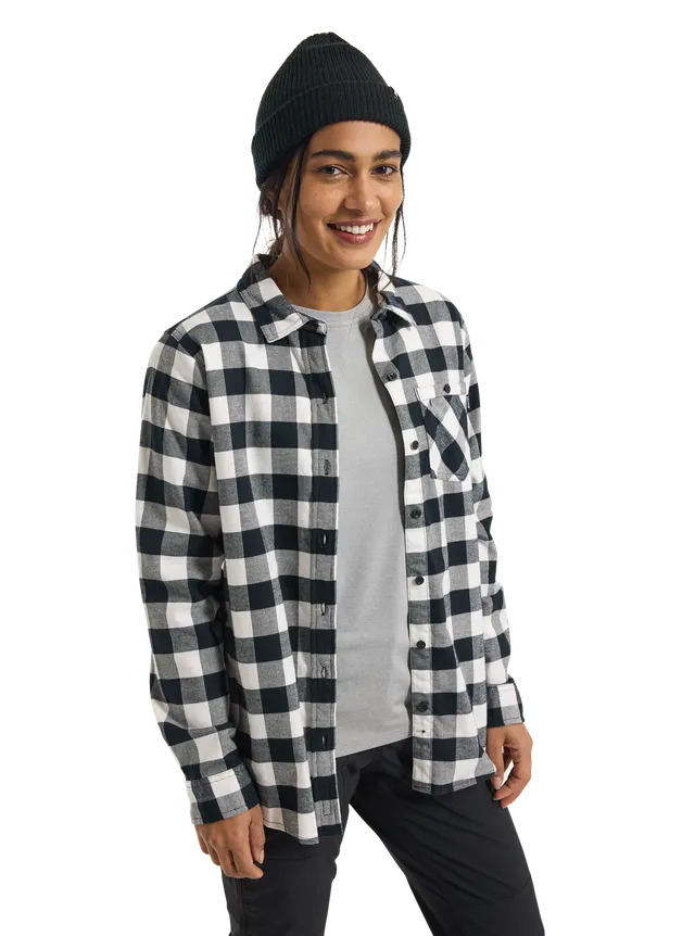 Burton Favorite flanellskjorte dame grønn M – rutete