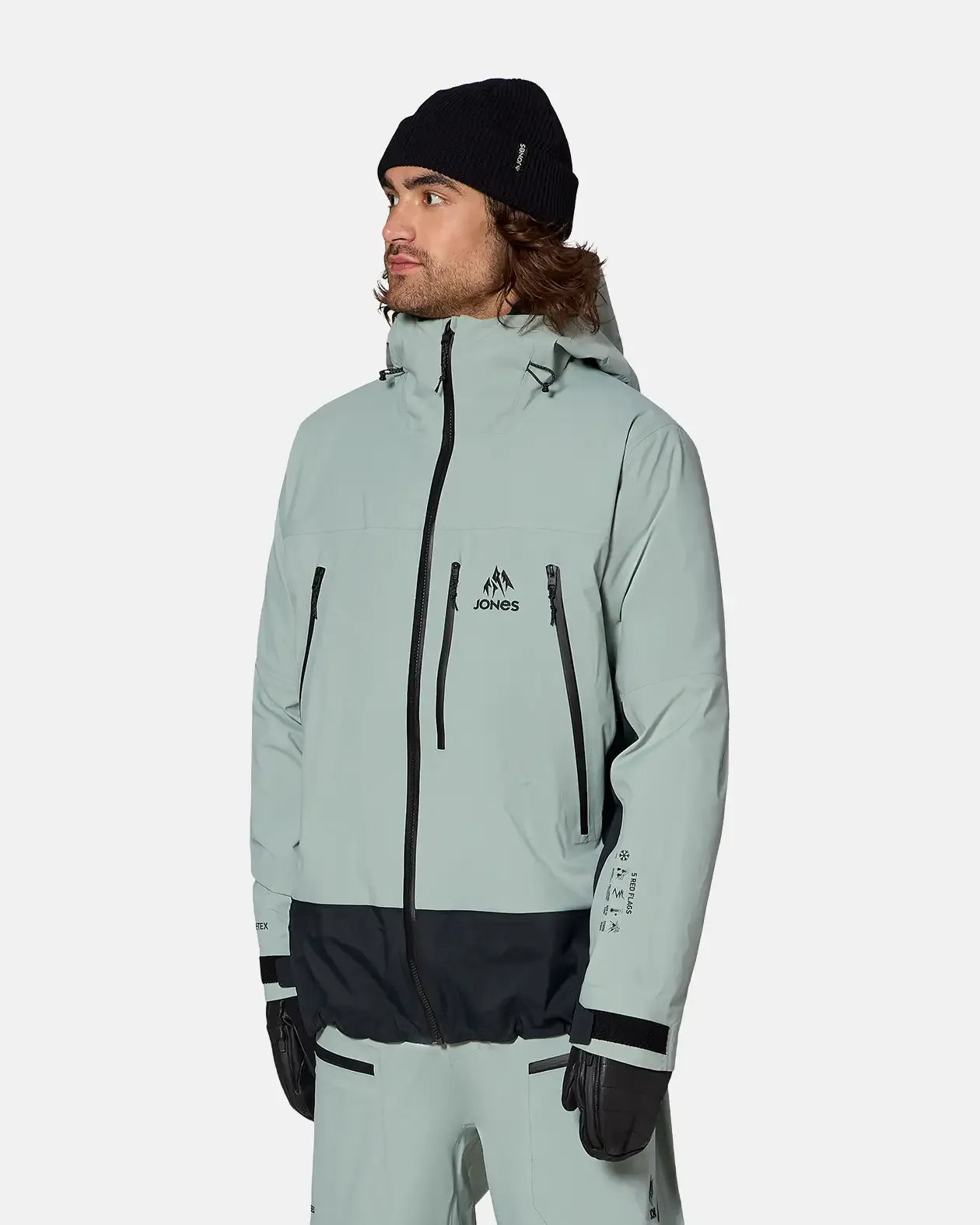 Jones Higher Gore-Tex 3L herrejakke stealth black 3-lags