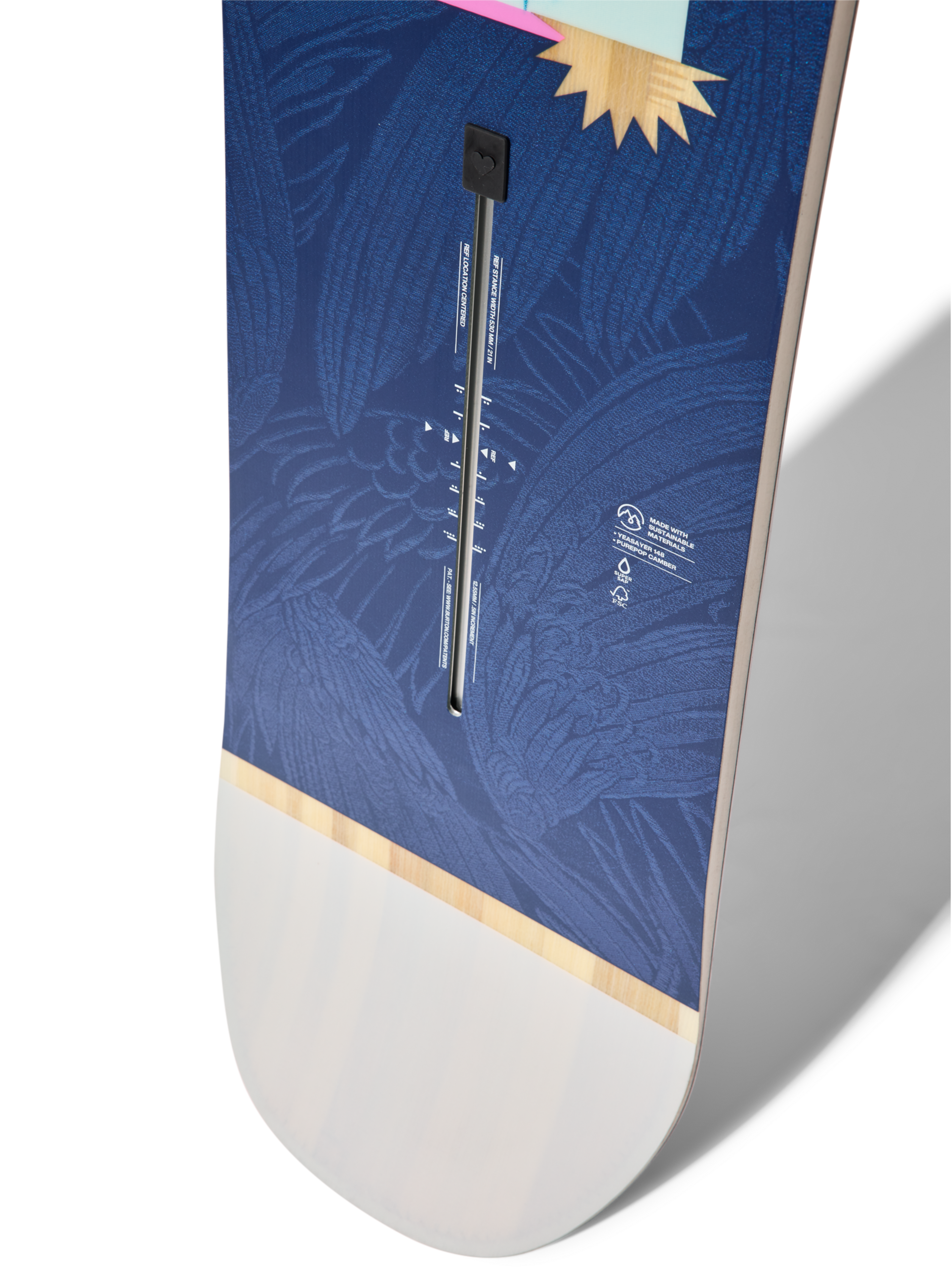 Burton Yeasayer Camber snowboard Graphic 144 flat top