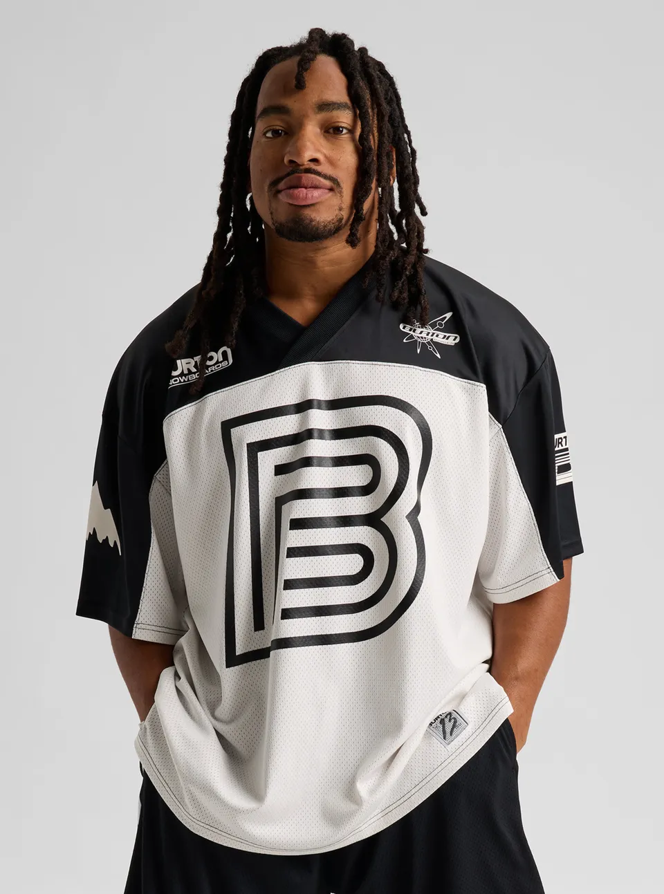 Burton Short Sleeve jersey true black planet purple teknisk