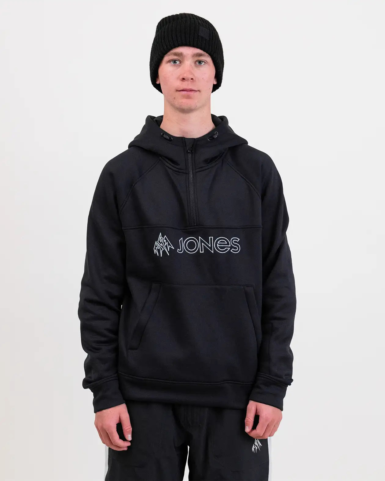 Jones Recycled Fleece Riding Hoodie fleece mørk lett