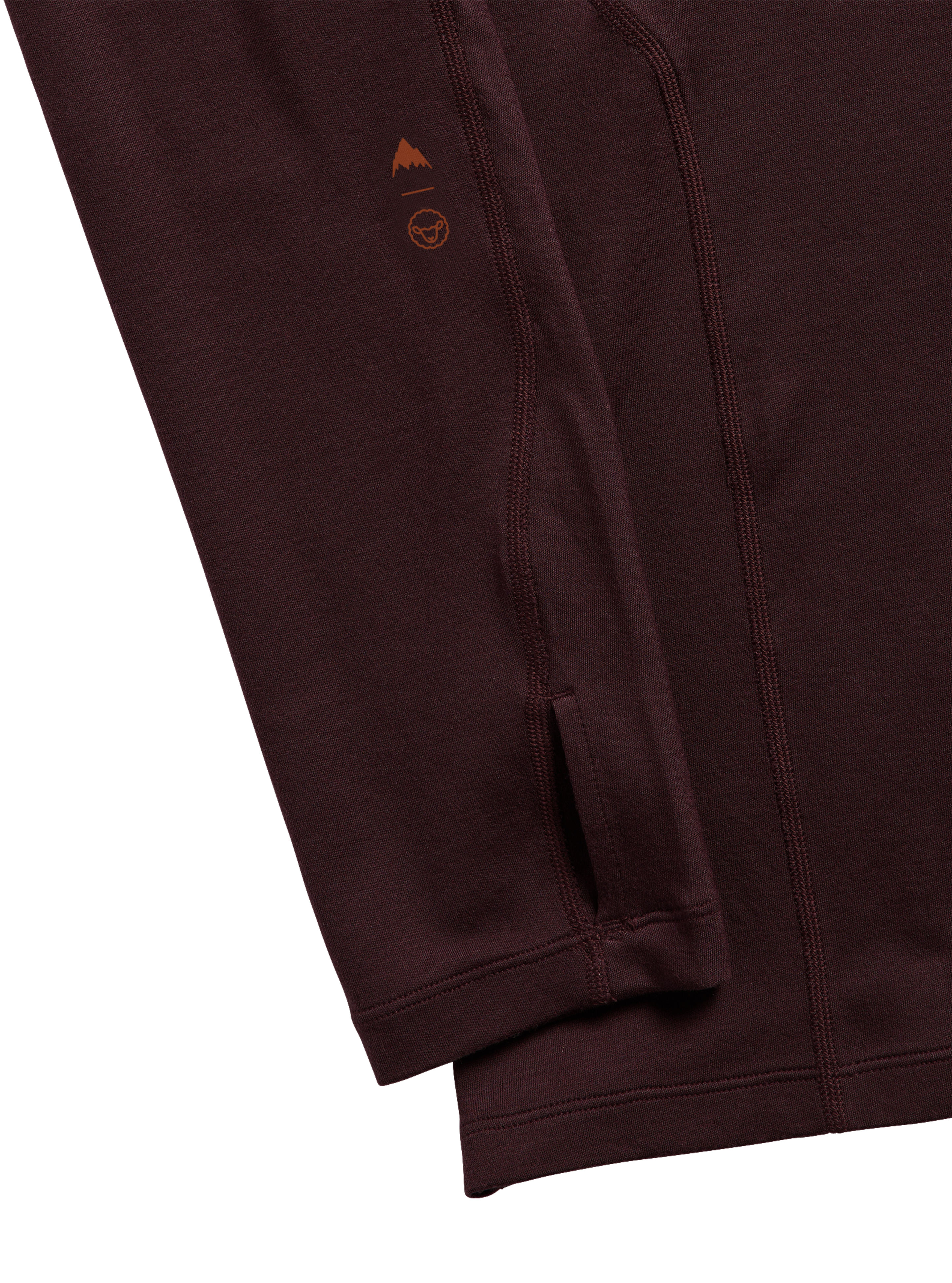 Burton Merino Blend Midweight undertrøye herre mineral blue ullblanding