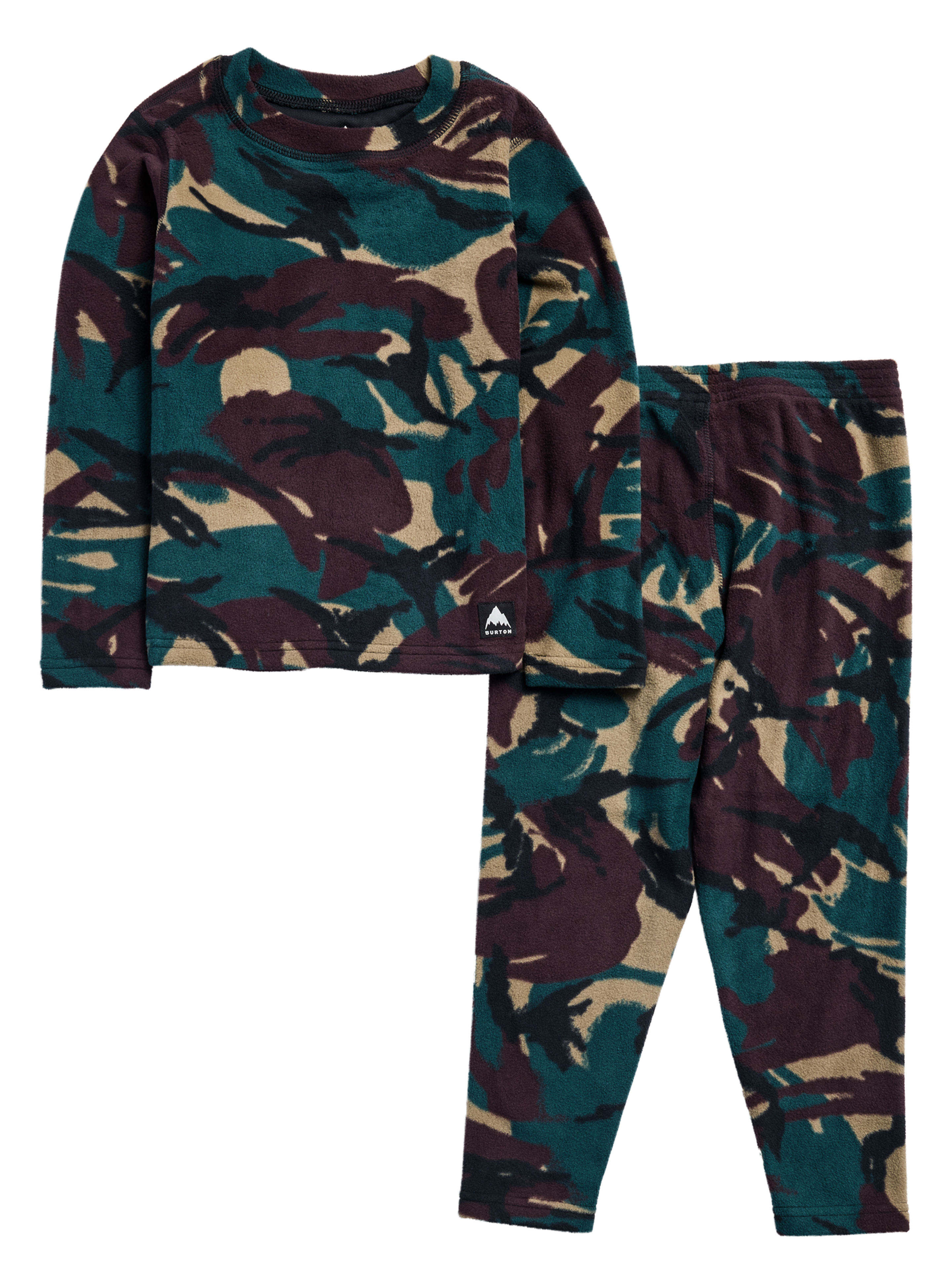 Burton Fleece undertøy barn True Black mykt