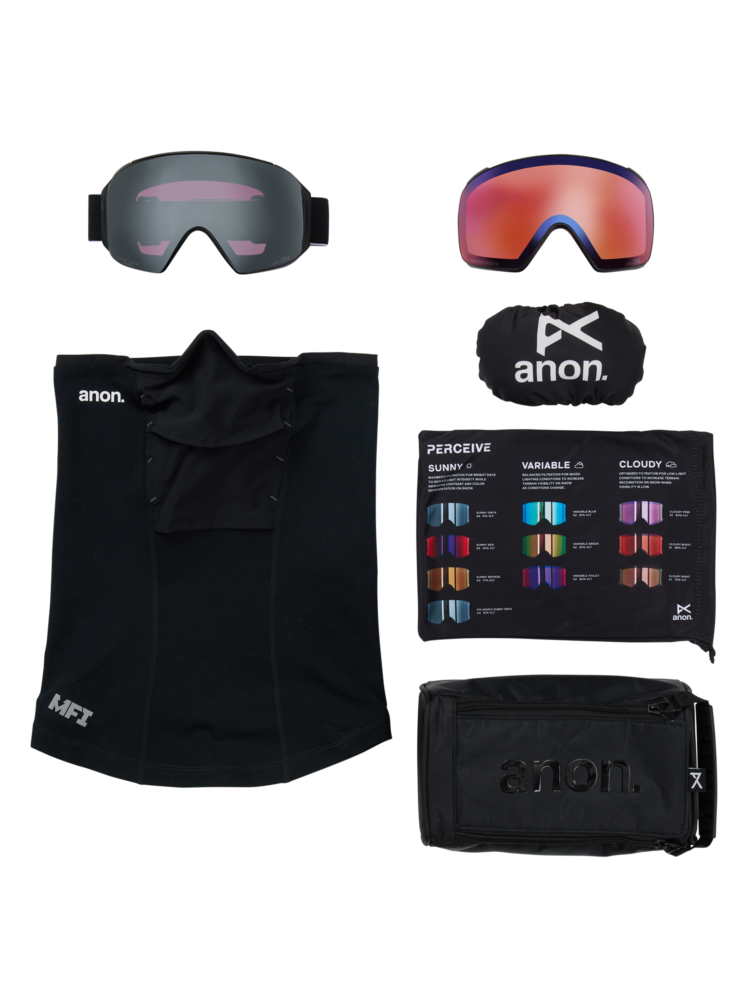 Anon M4 Toric skibriller svart polarisert Onyx