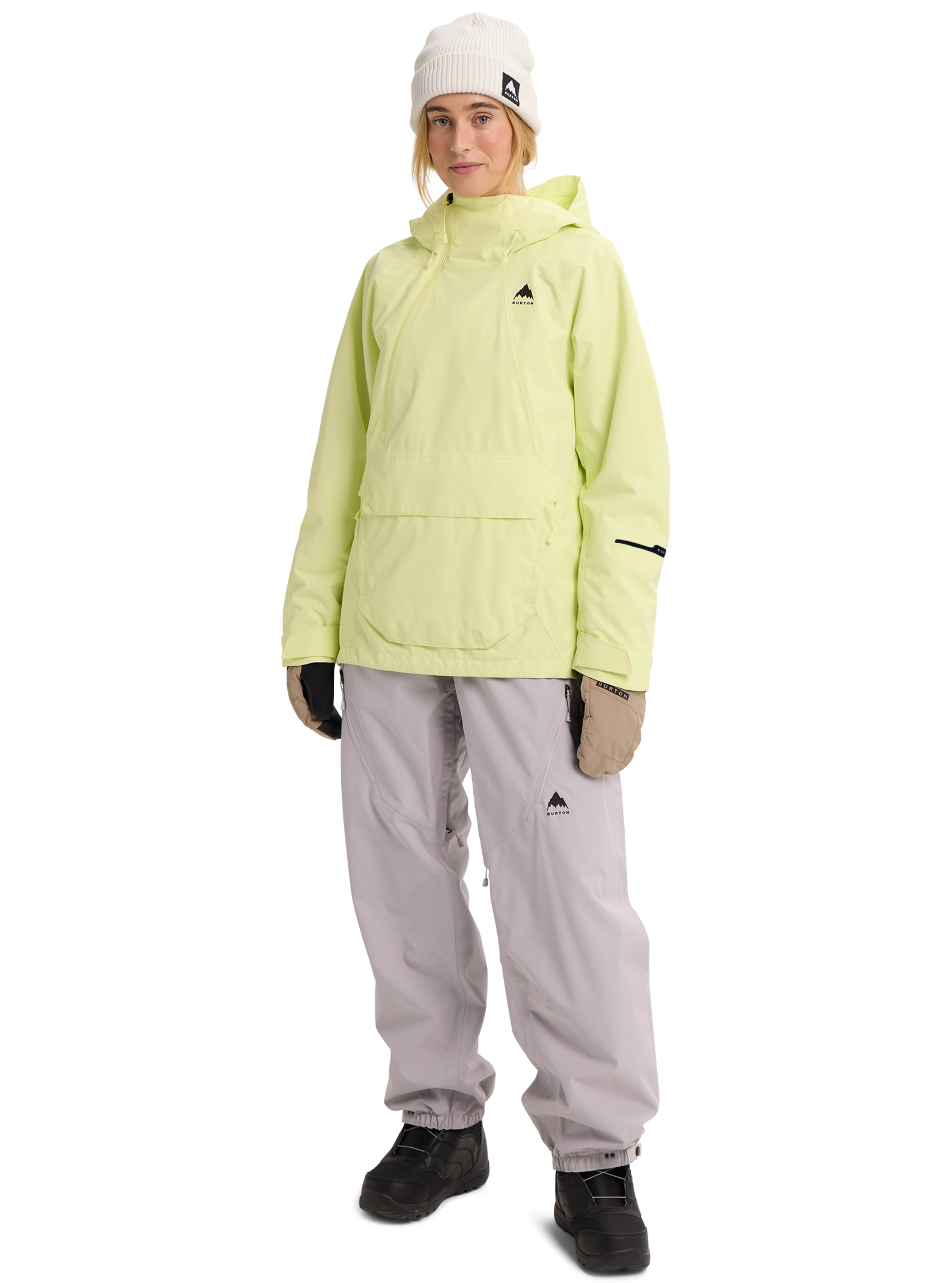 Burton Reserve 2L Relaxed Anorak skalljakke dame gul