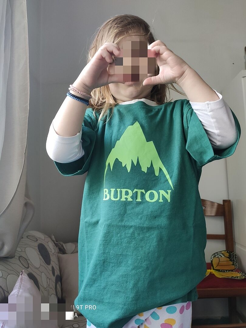 Burton Classic Mountain T-skjorte barn Moondust Purple