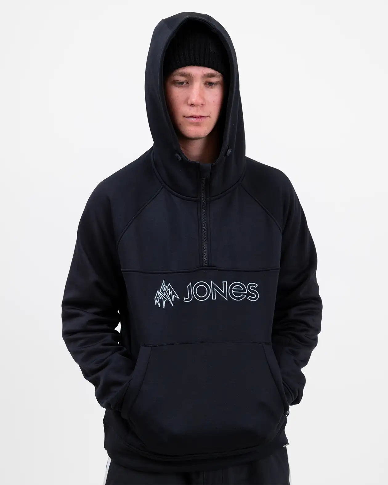 Jones Recycled Fleece Riding Hoodie fleece mørk lett