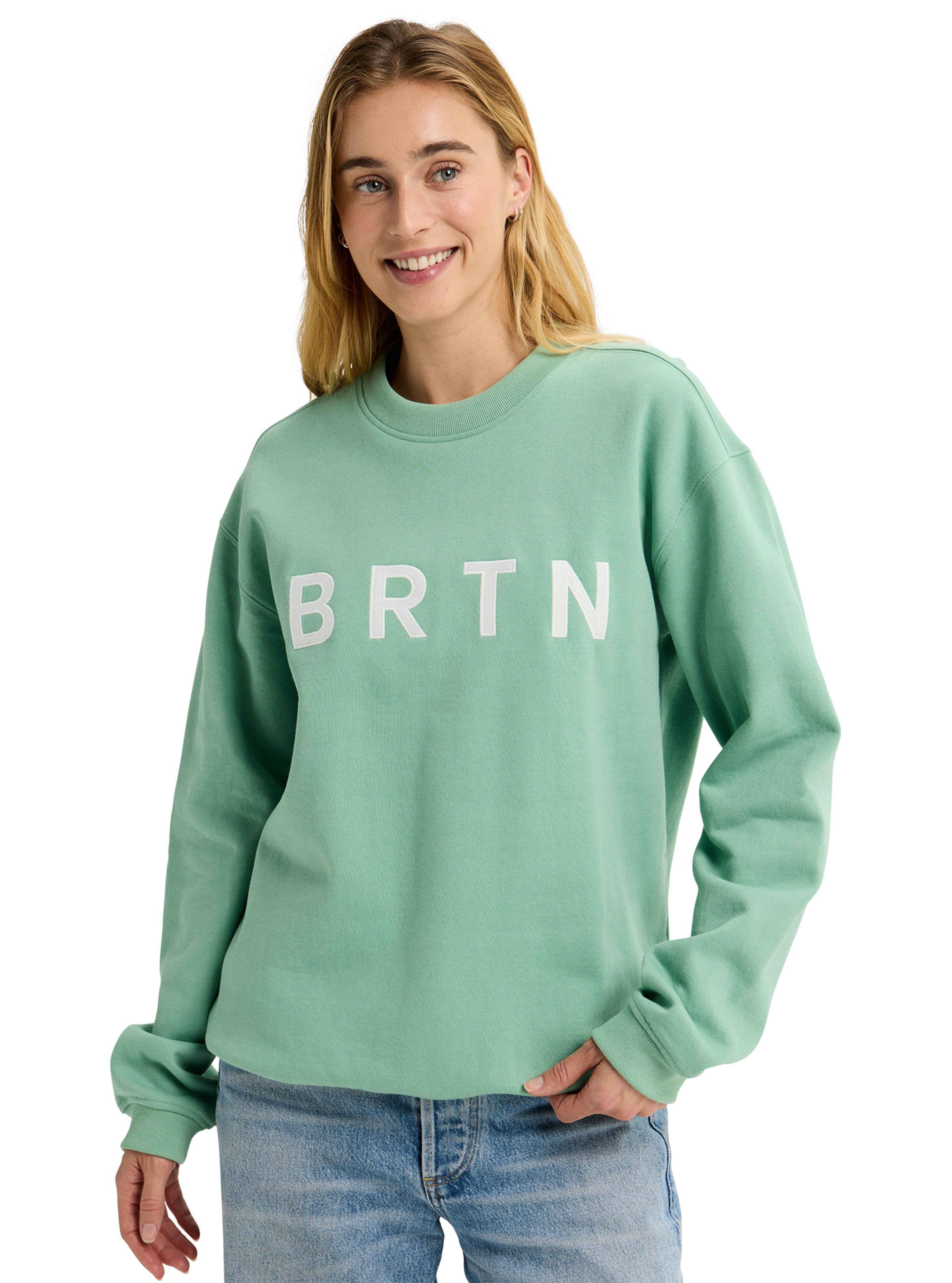 Burton BRTN Crewneck genser Forest Moss bomull