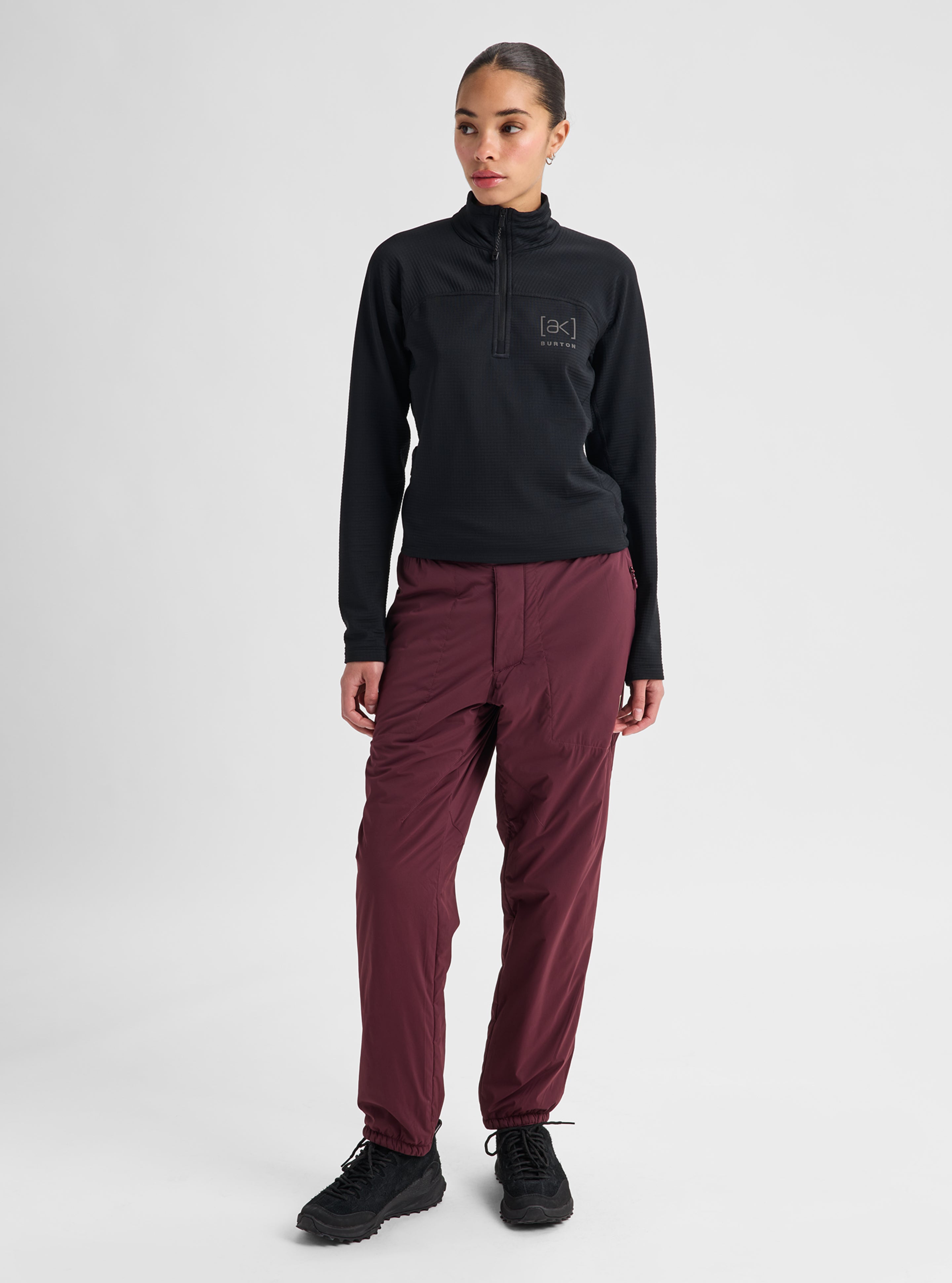 Burton [ak] Helium Grid fleece dame True Black