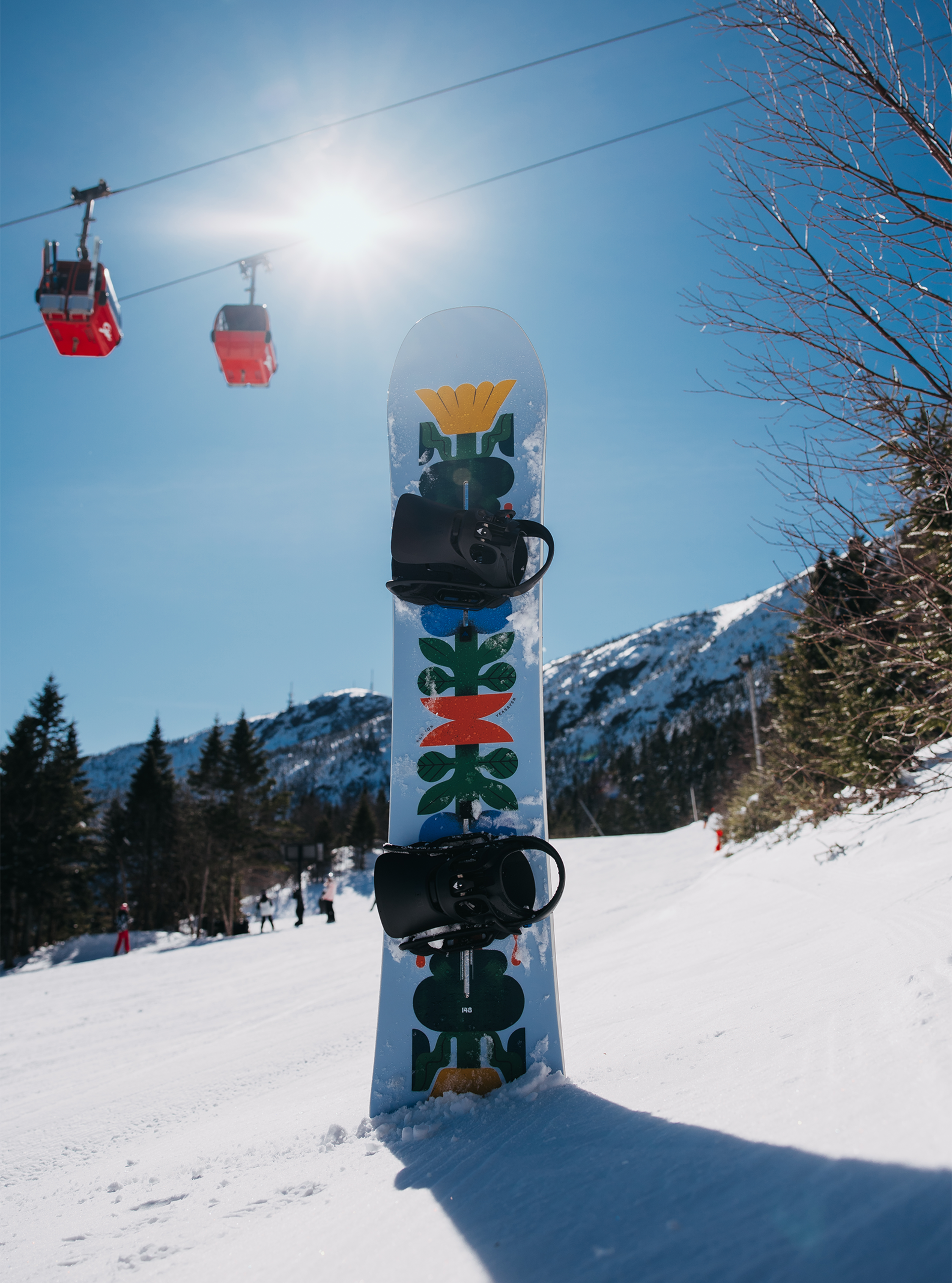 Burton Yeasayer snowboard Flora 148 PurePop camber