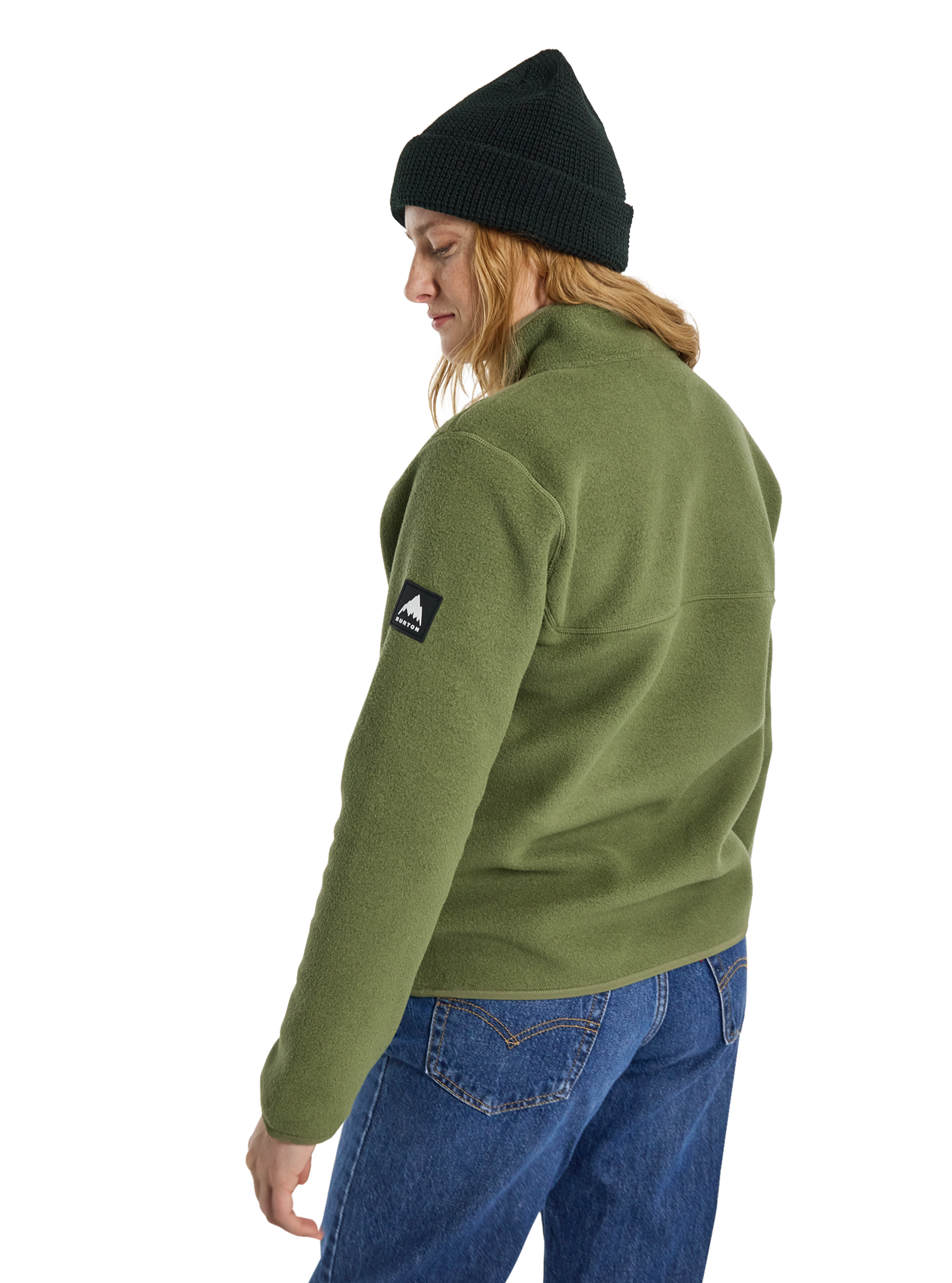 Burton Cinder fleecegenser Forest Moss pullover
