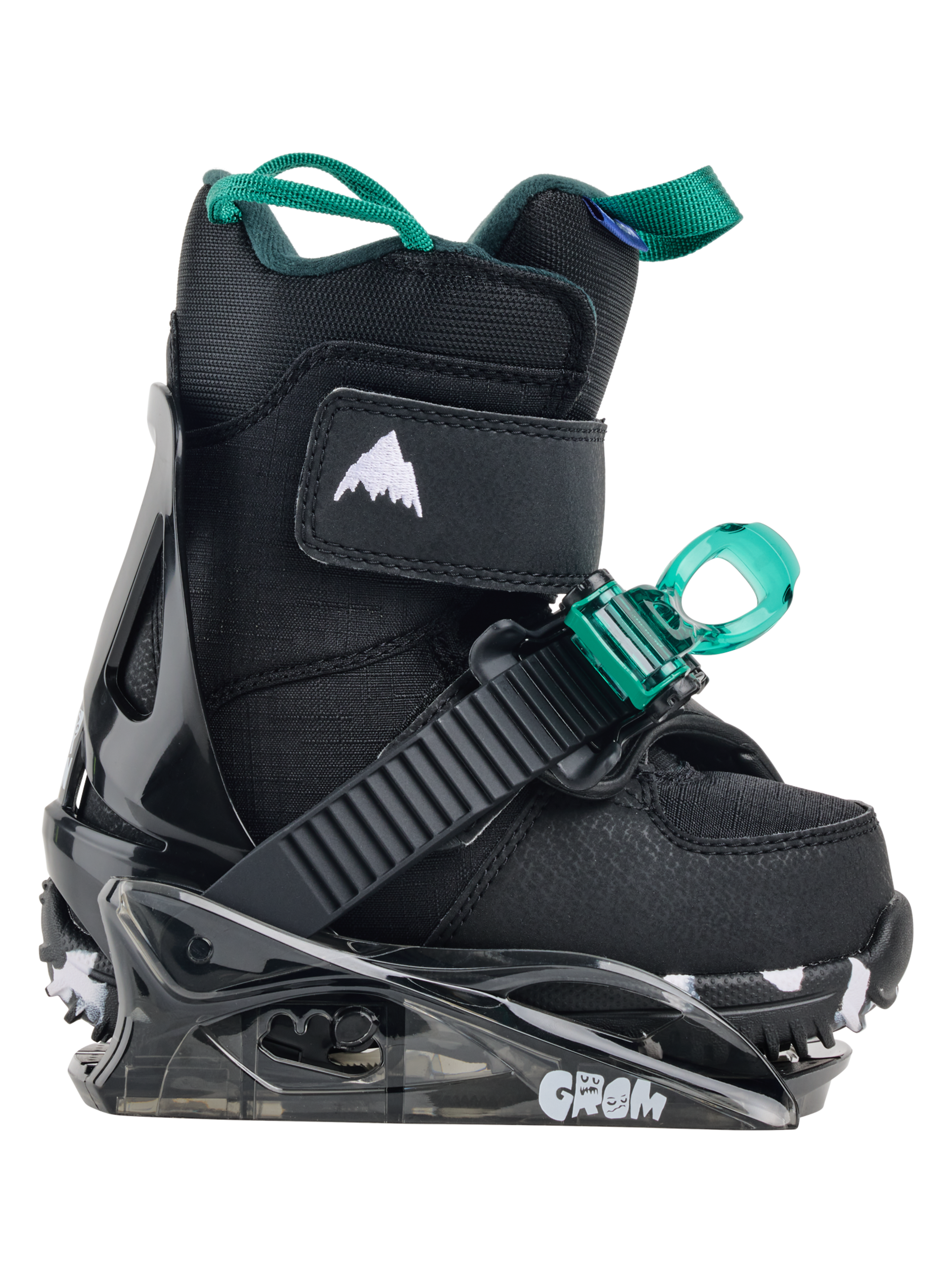 Burton Mini Grom Disc snowboardbinding barn grønn singel