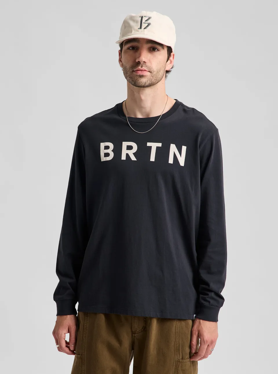 Burton BRTN langermet t-skjorte Dried Moss bomull