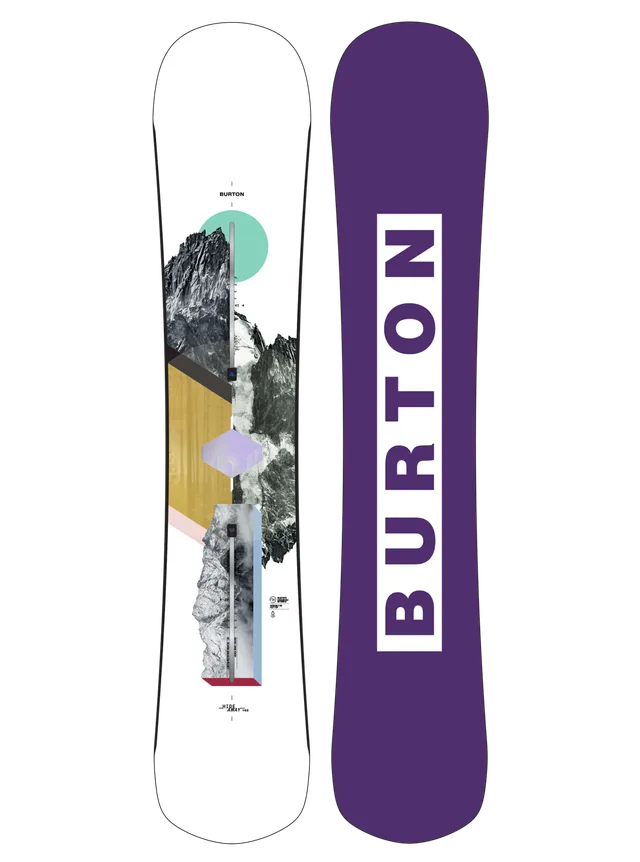 Burton Hideaway Flat Top snowboard dame graphic leken